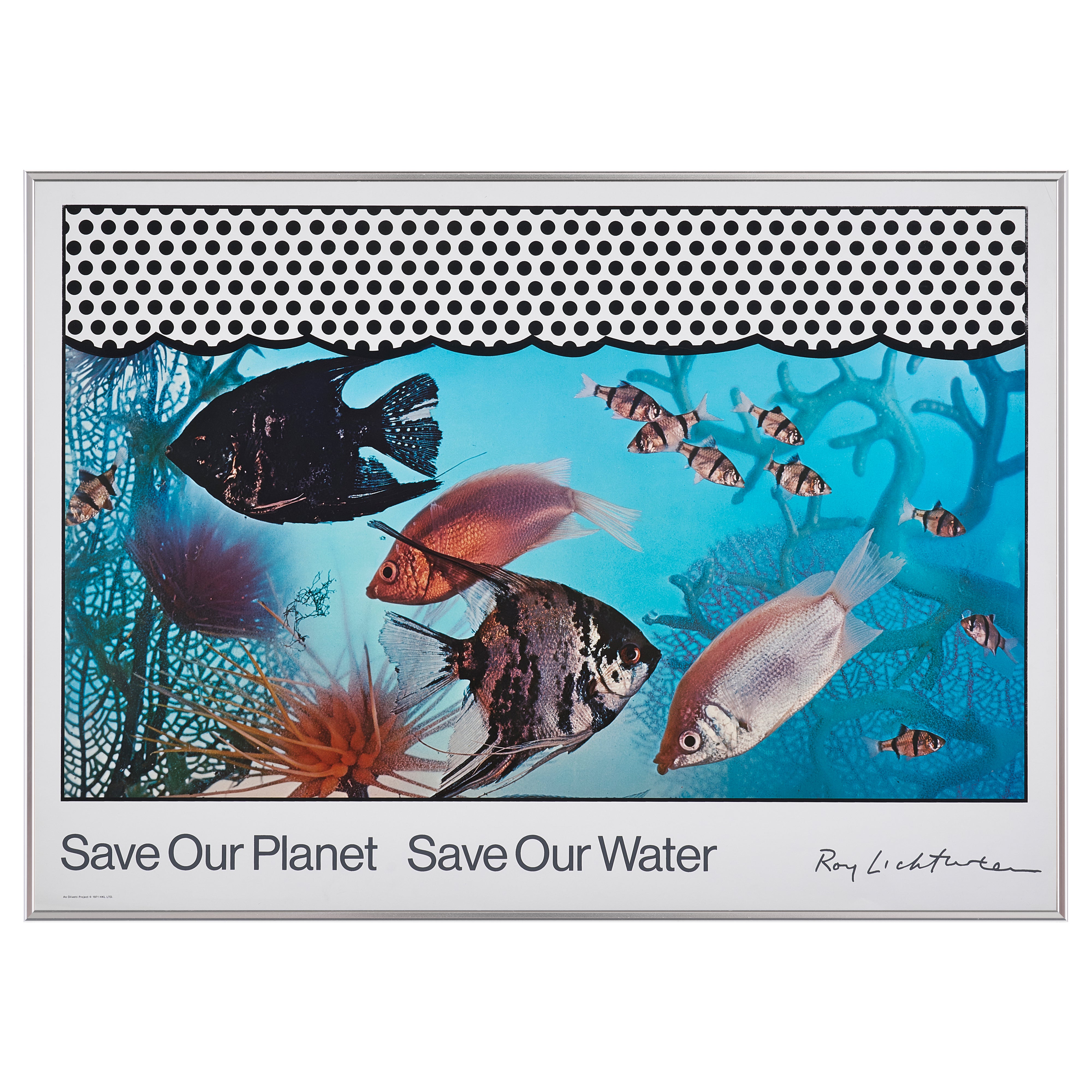 【限定10枚】Save Our Planet Save Our Water 1971 / ロイ・リキテンスタイン