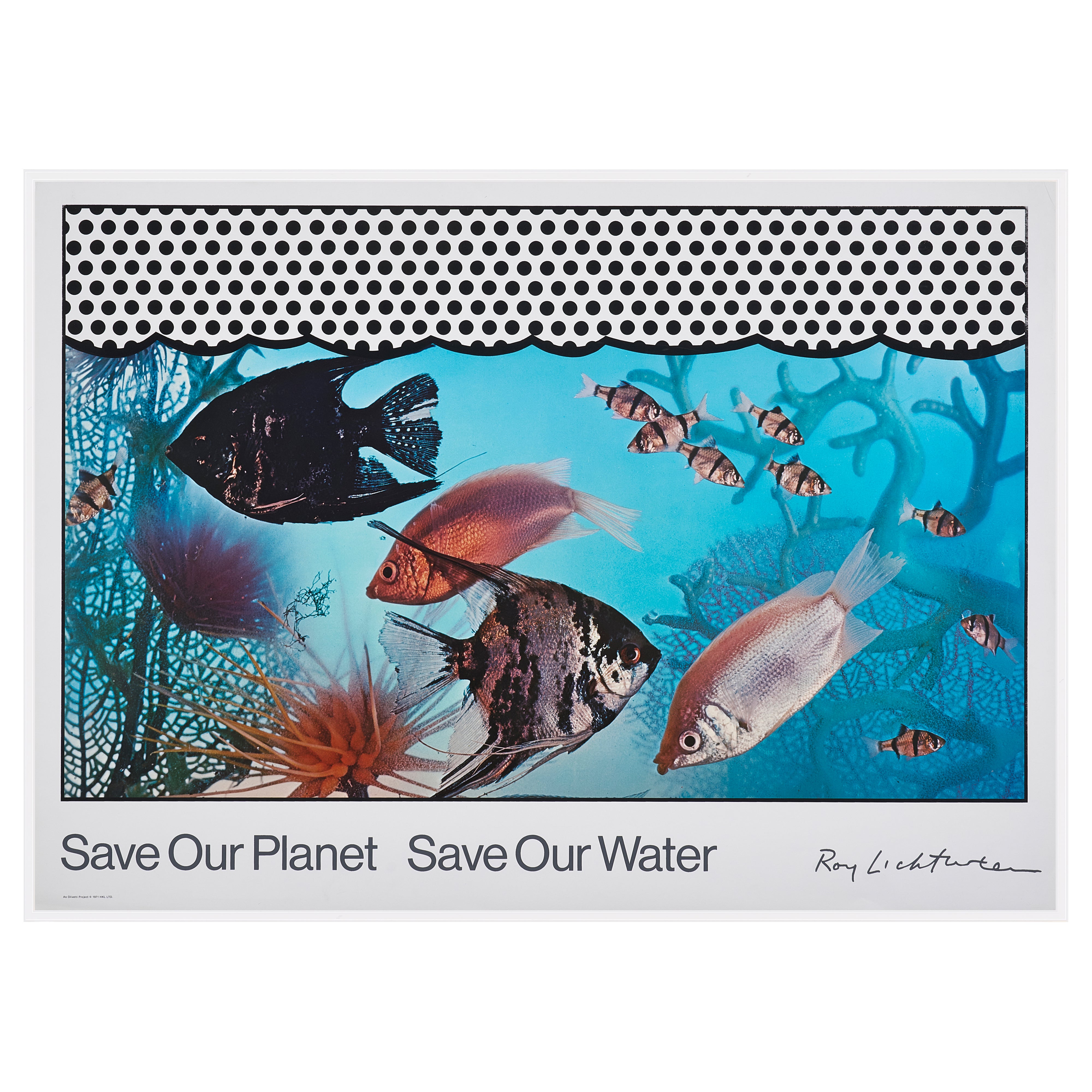 【限定10枚】Save Our Planet Save Our Water 1971 / ロイ・リキテンスタイン