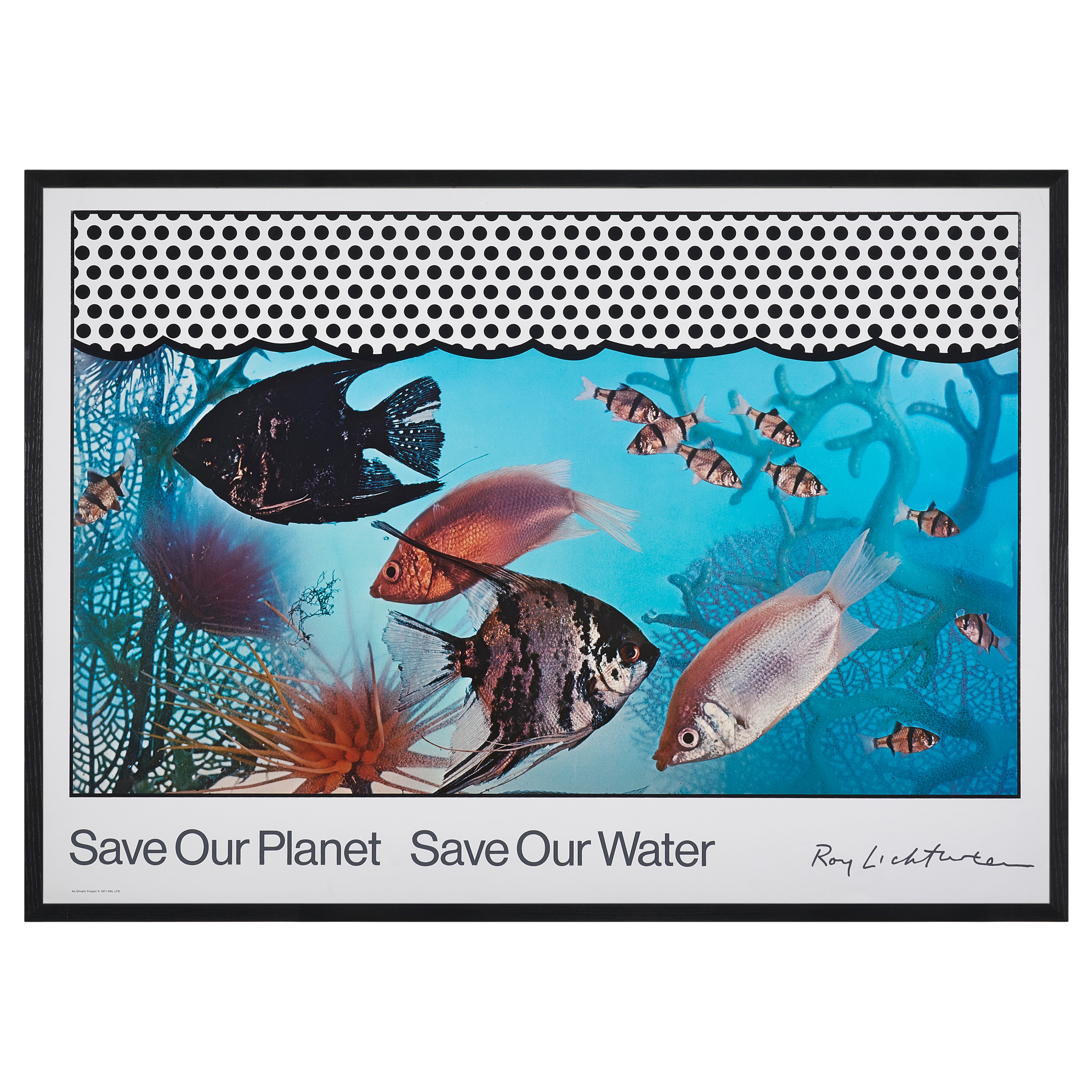 【限定10枚】Save Our Planet Save Our Water 1971 / ロイ・リキテンスタイン