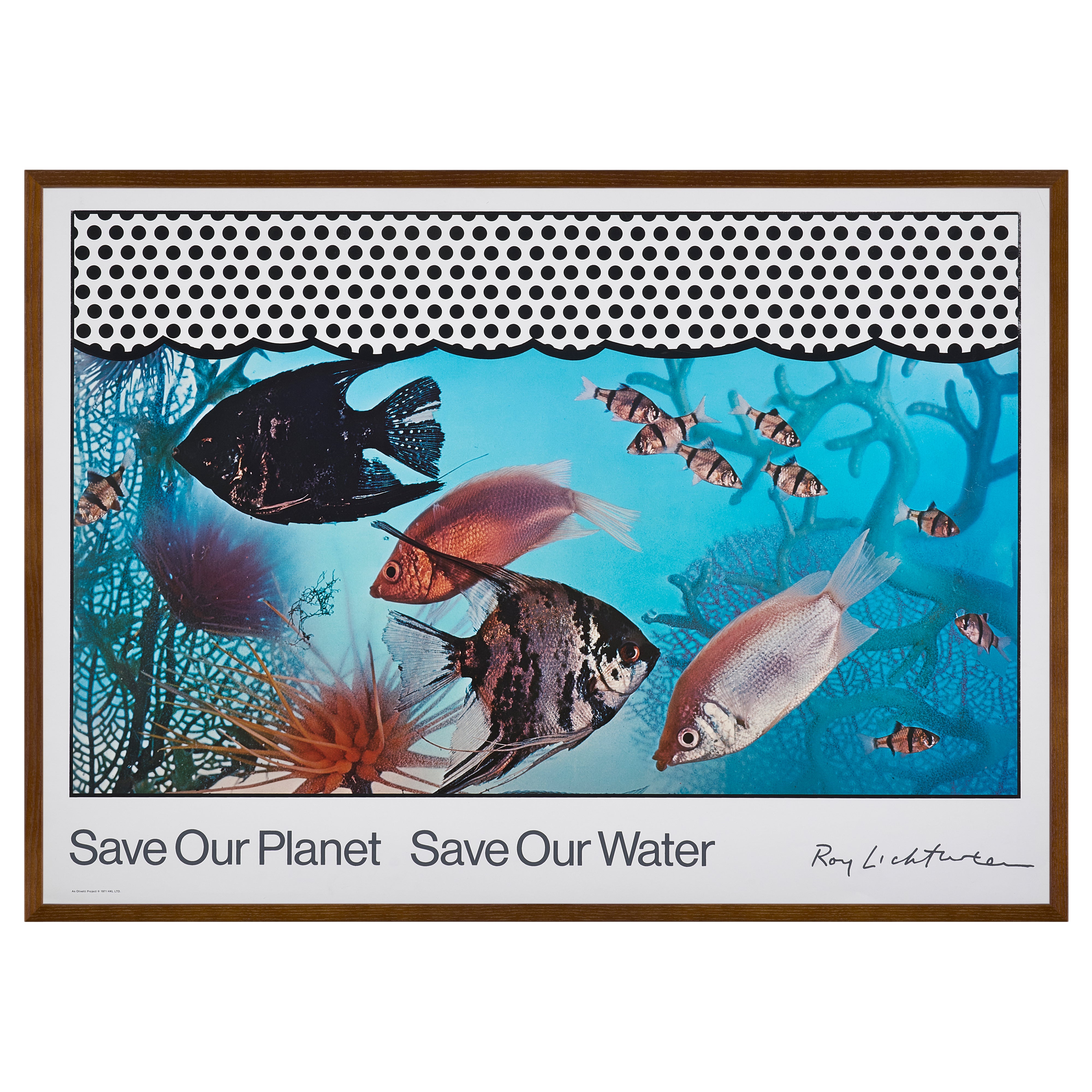 【限定10枚】Save Our Planet Save Our Water 1971 / ロイ・リキテンスタイン