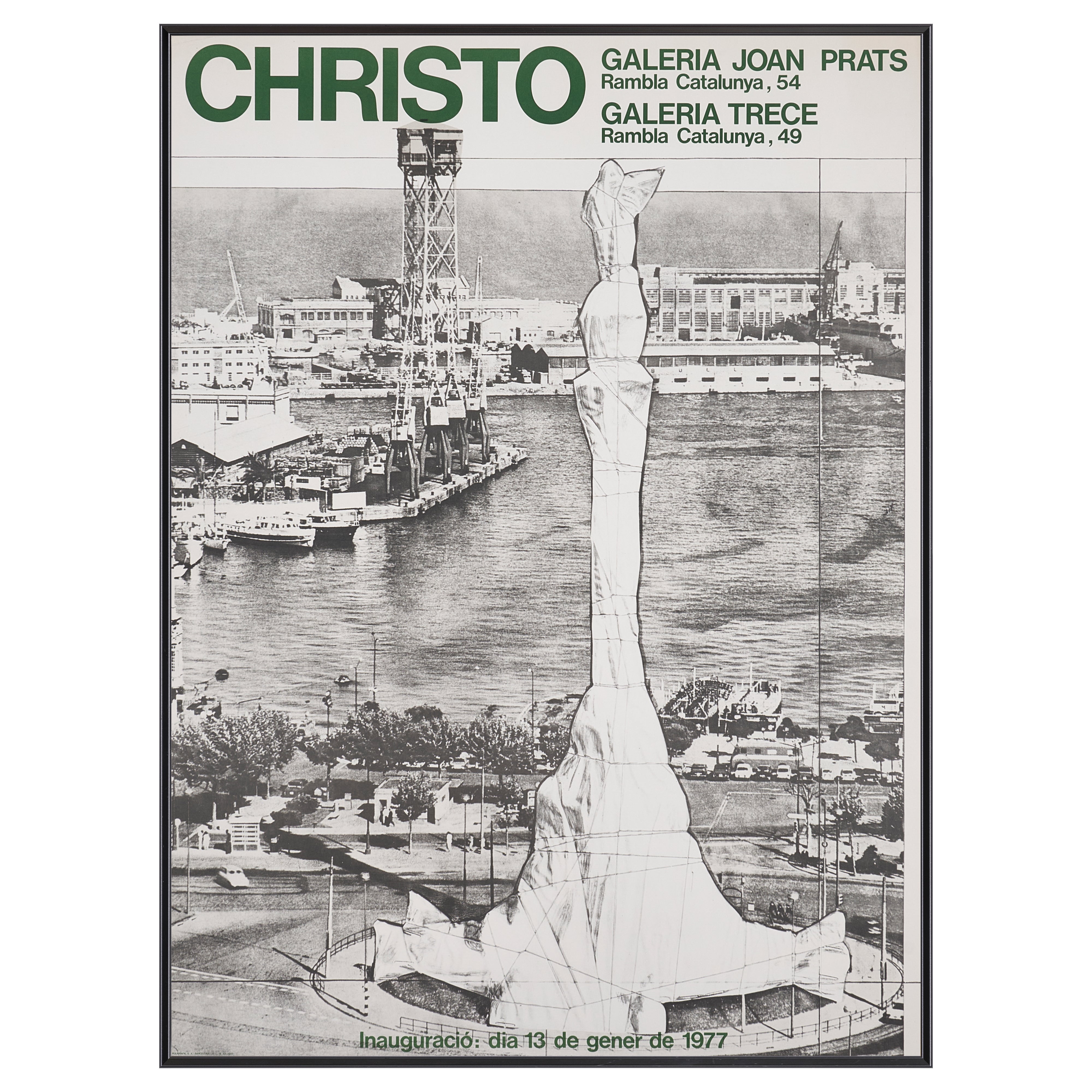 【限定5枚】Exhibition at Galeria Joan Prats & Galeria Trece 1977 - LA POLIGRAFA 1977  / クリスト＆ジャンヌ=クロード