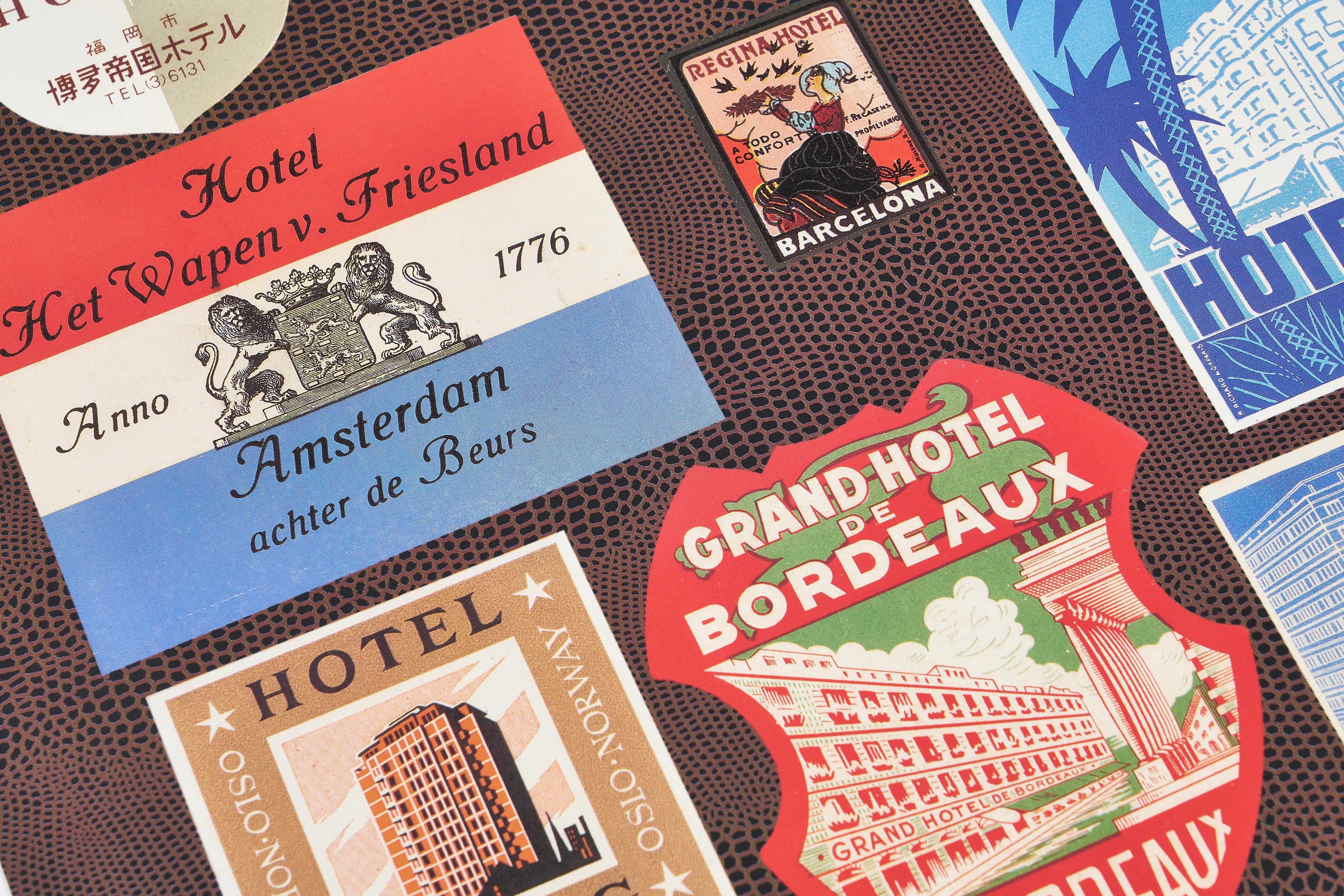 【限定5枚】Vintage Hotel Sticker Art Collection - Bruce McGaw Graphics 1996 / アノニマス