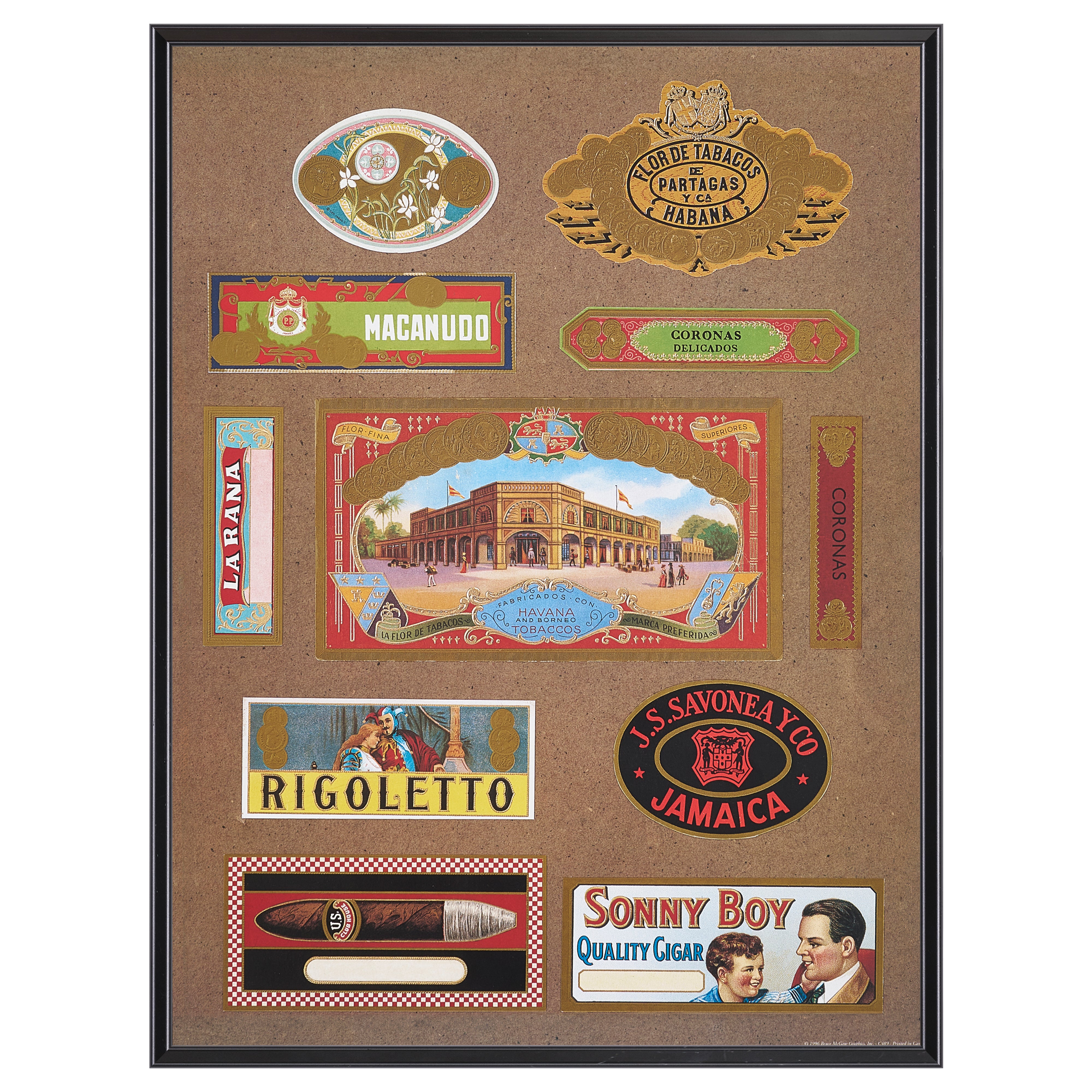 【限定5枚】Vintage Cigar Box Label Collection - Bruce McGaw Graphics 1996 / アノニマス