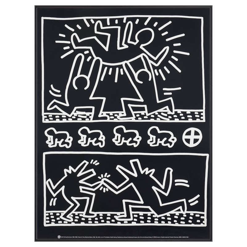 【限定5枚】Poster for Tony Shafrazi Gallery 1982 - te Neues Publishing 1990s / キース・へリング