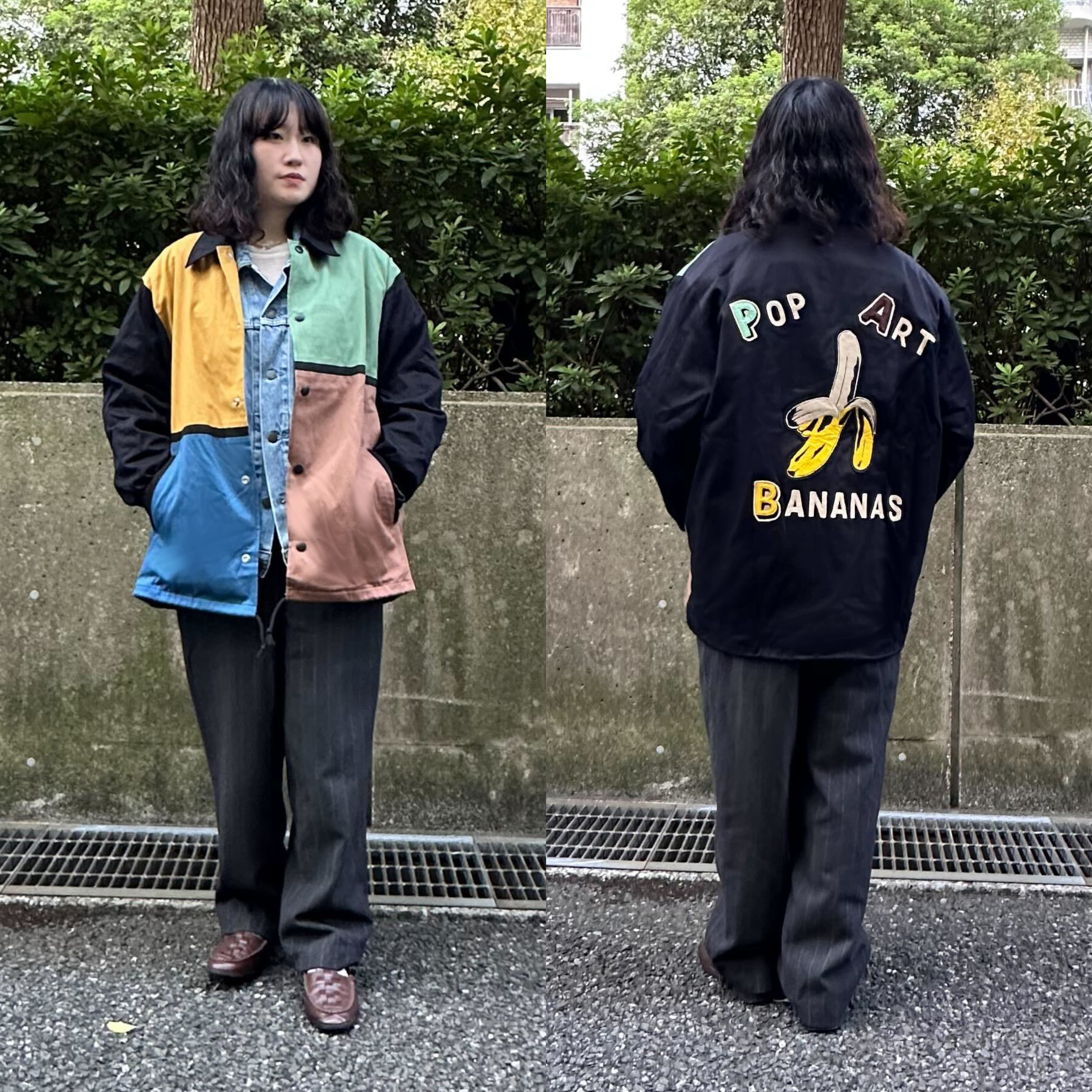 【限定20着】NORTH NO NAME × POP ART BANANAS カスタム モンドリアン コーチジャケット