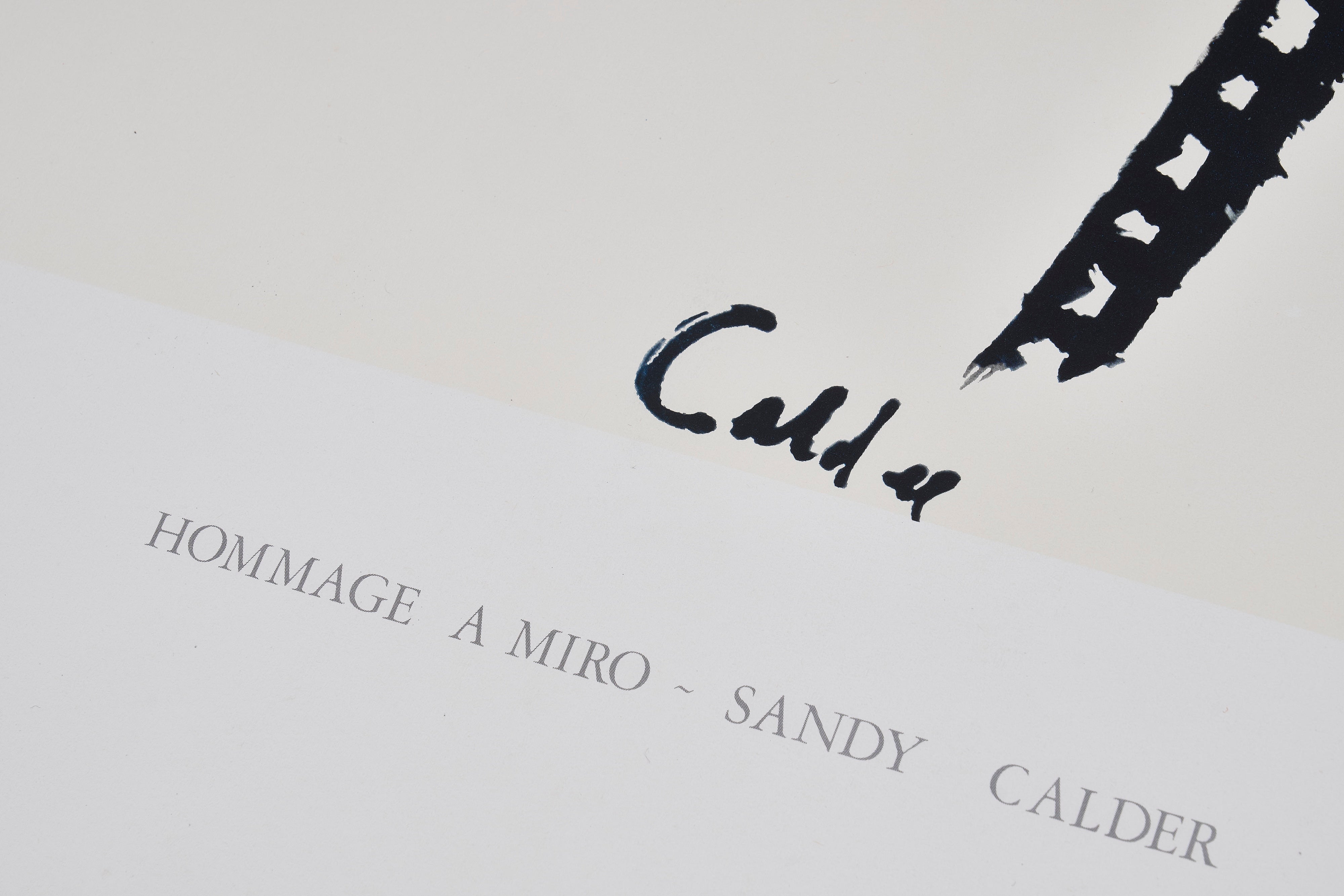 【限定10枚】AU VENT D’ARLES - GALERIE ALAIN DIGARD 1981 / アレクサンダー・カルダー