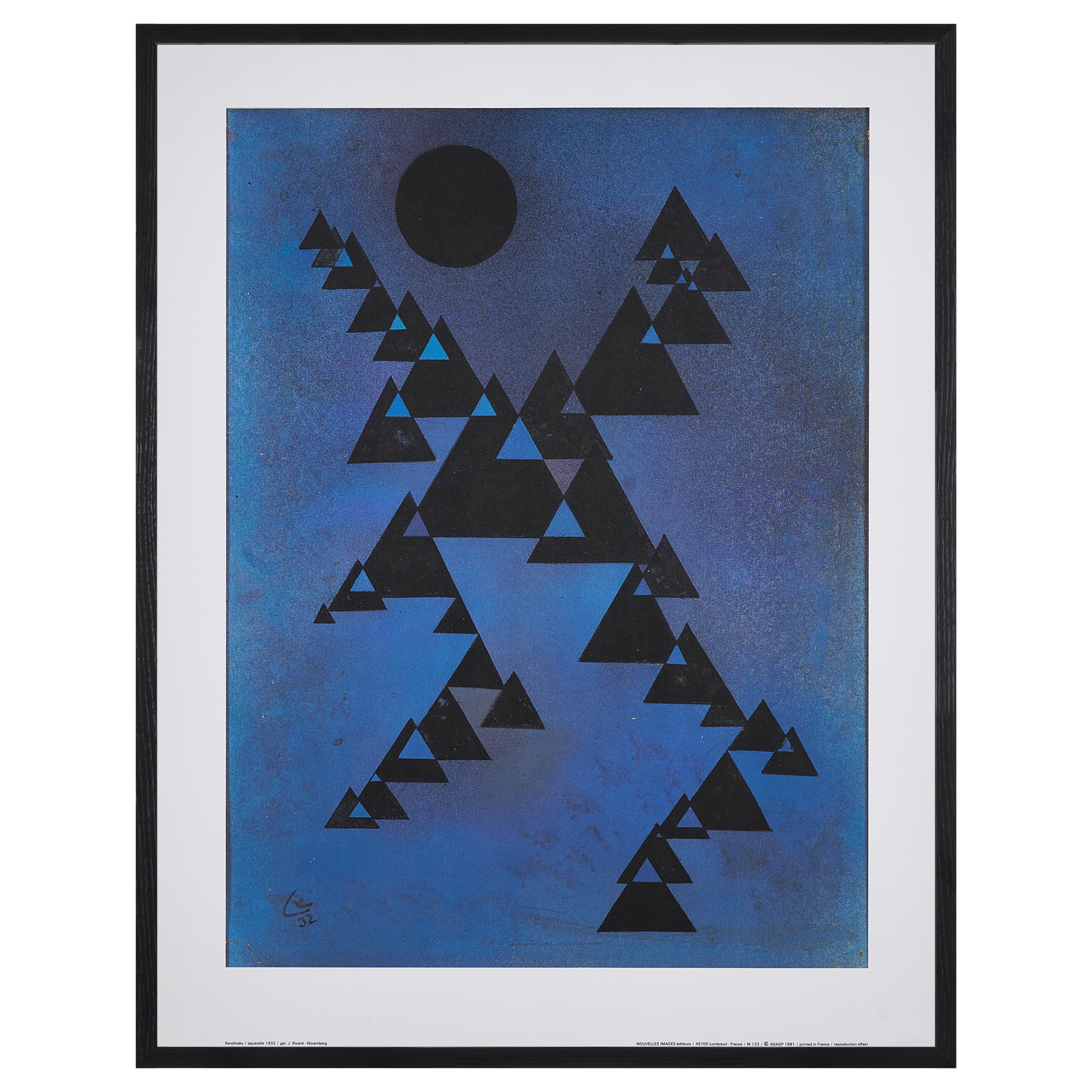 ヴィンテージ フレーム アート 限定10枚】AQUARELLE 1932 - NOUVELLES IMAGES 1981 / ワシリー