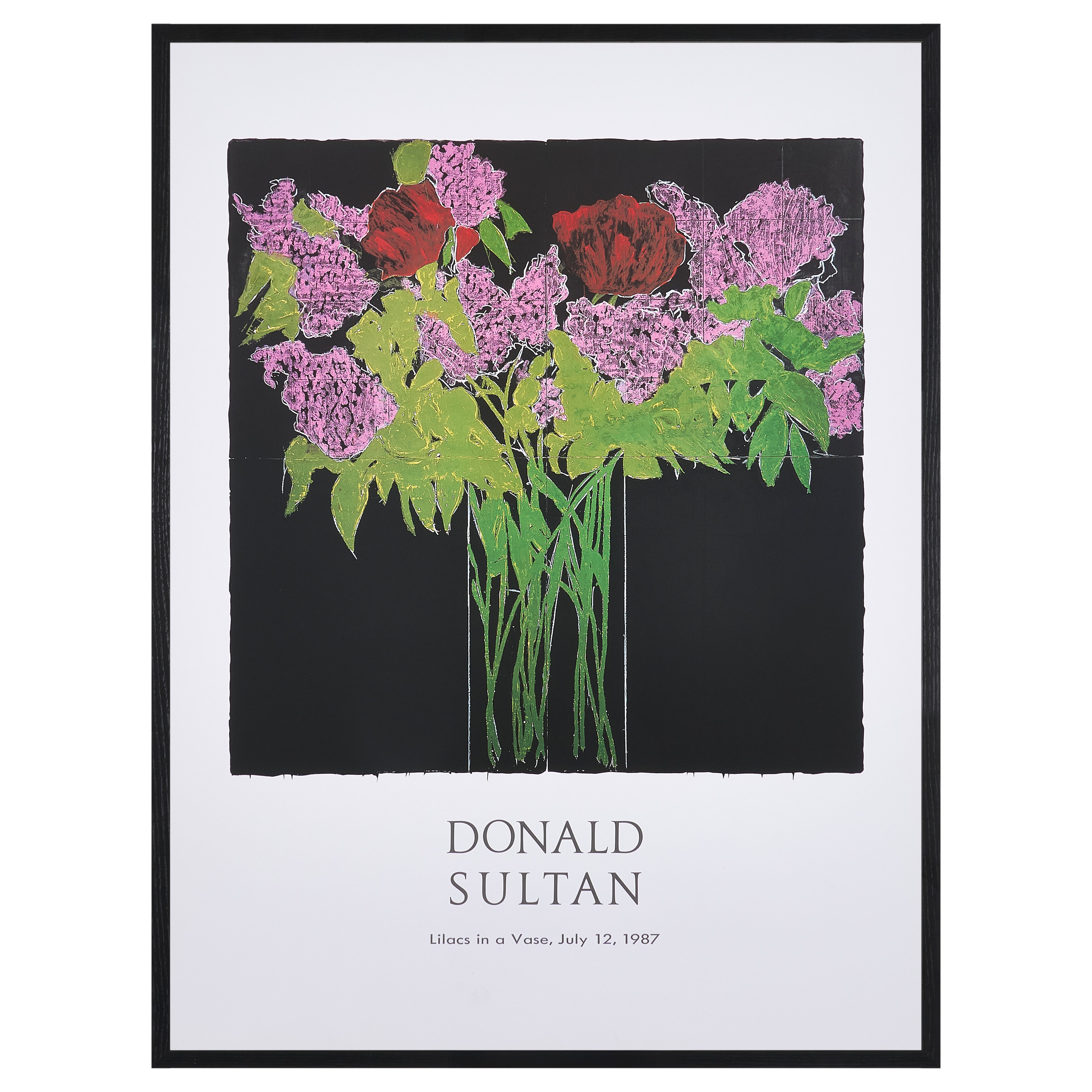 【限定30枚】Lilacs in a Vase 1987 -Gallery A.P.J. 1990s / ドナルド・サルタン