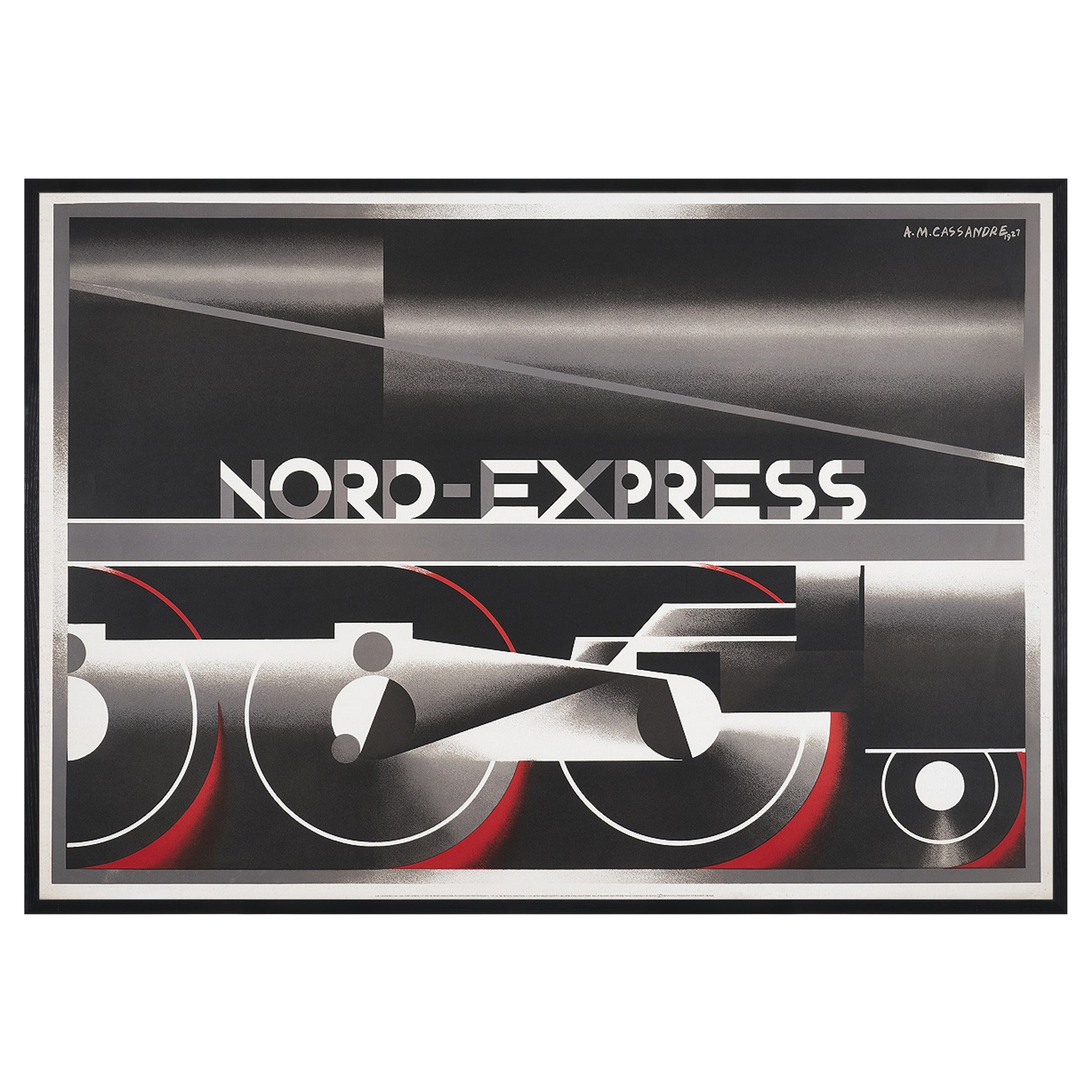 【限定10枚】NORD-EXPRESS 1927 - L’ATELIER MOURLOT 1995 / アドルフ・ムーロン・カッサンドル