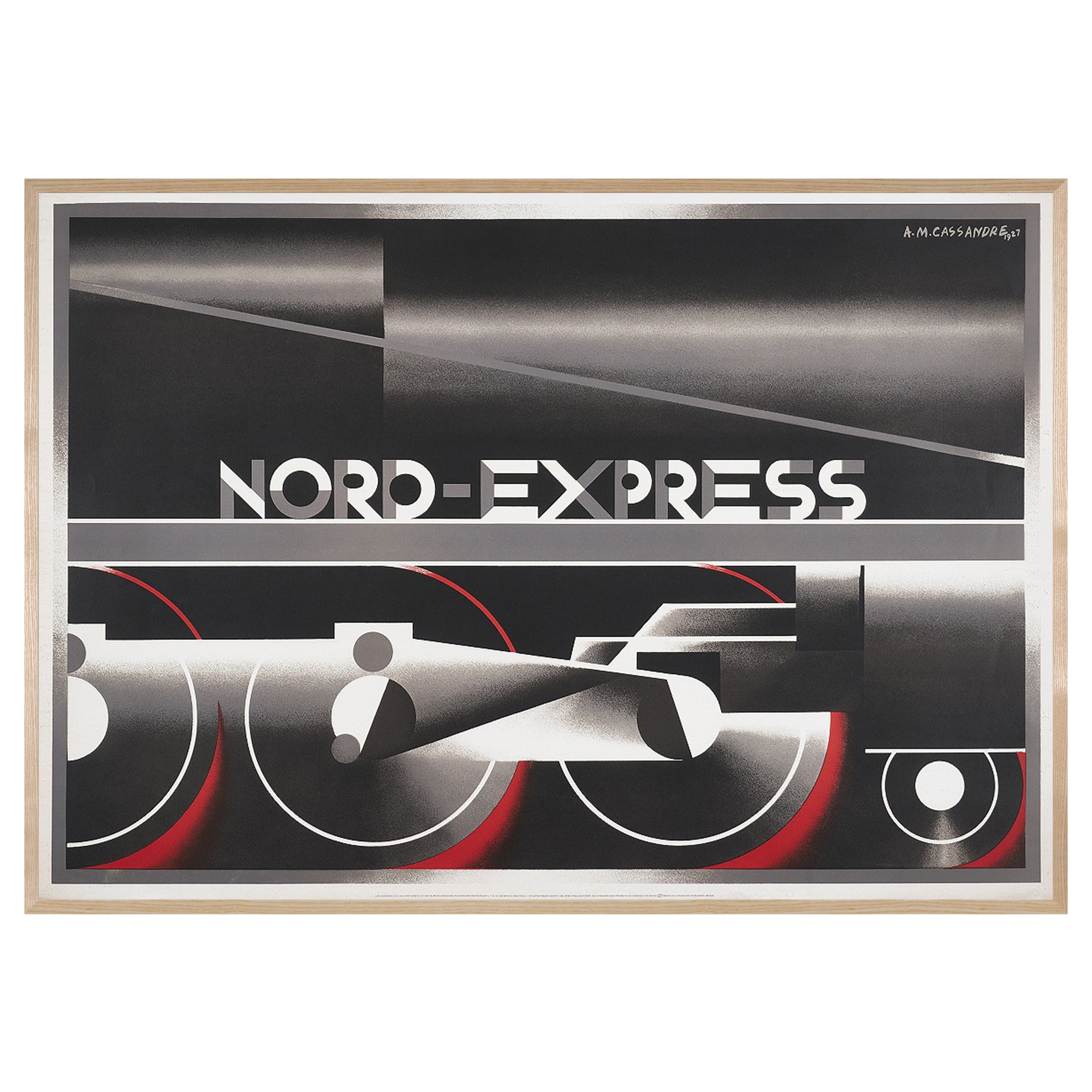 【限定10枚】NORD-EXPRESS 1927 - L’ATELIER MOURLOT 1995 / アドルフ・ムーロン・カッサンドル