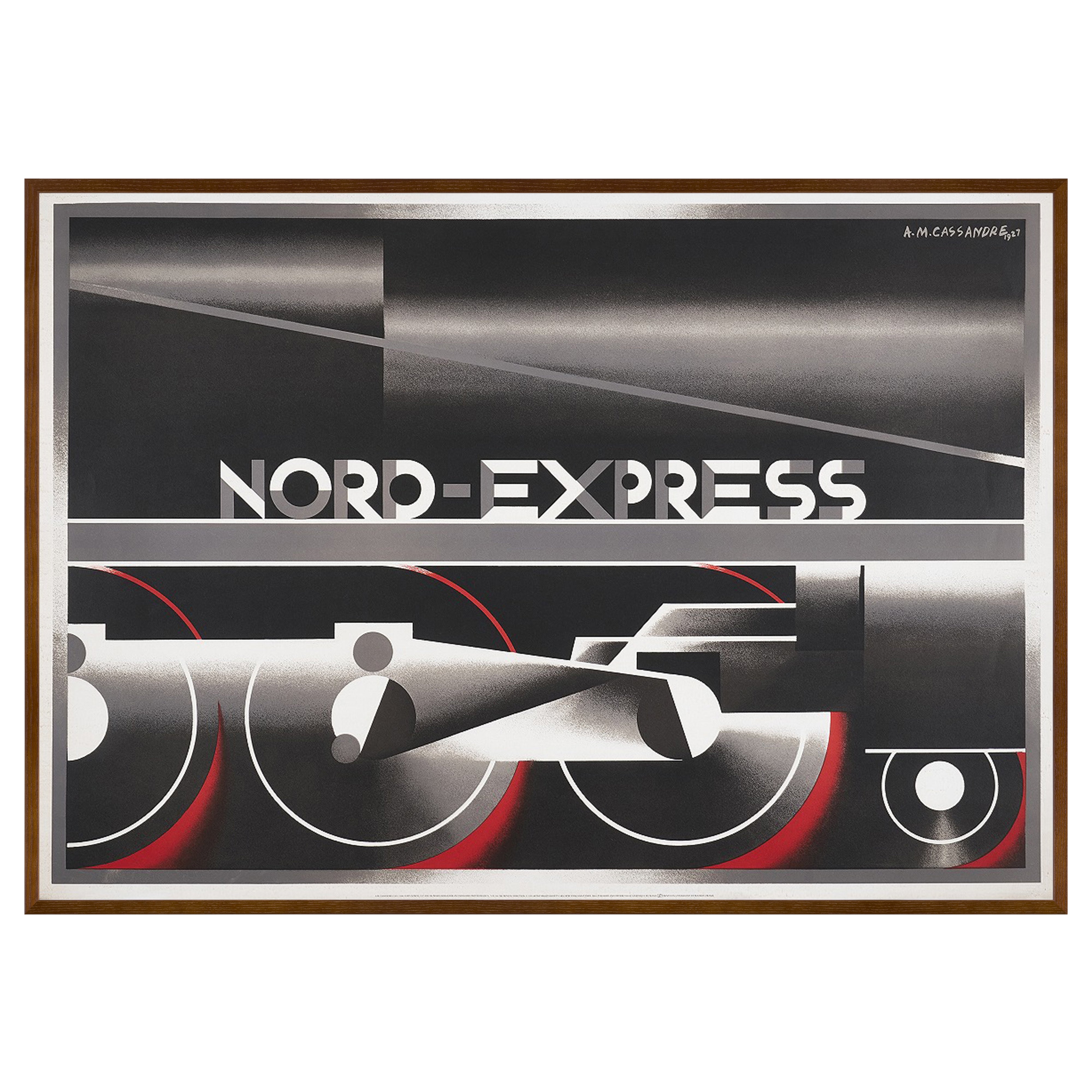 【限定10枚】NORD-EXPRESS 1927 - L’ATELIER MOURLOT 1995 / アドルフ・ムーロン・カッサンドル