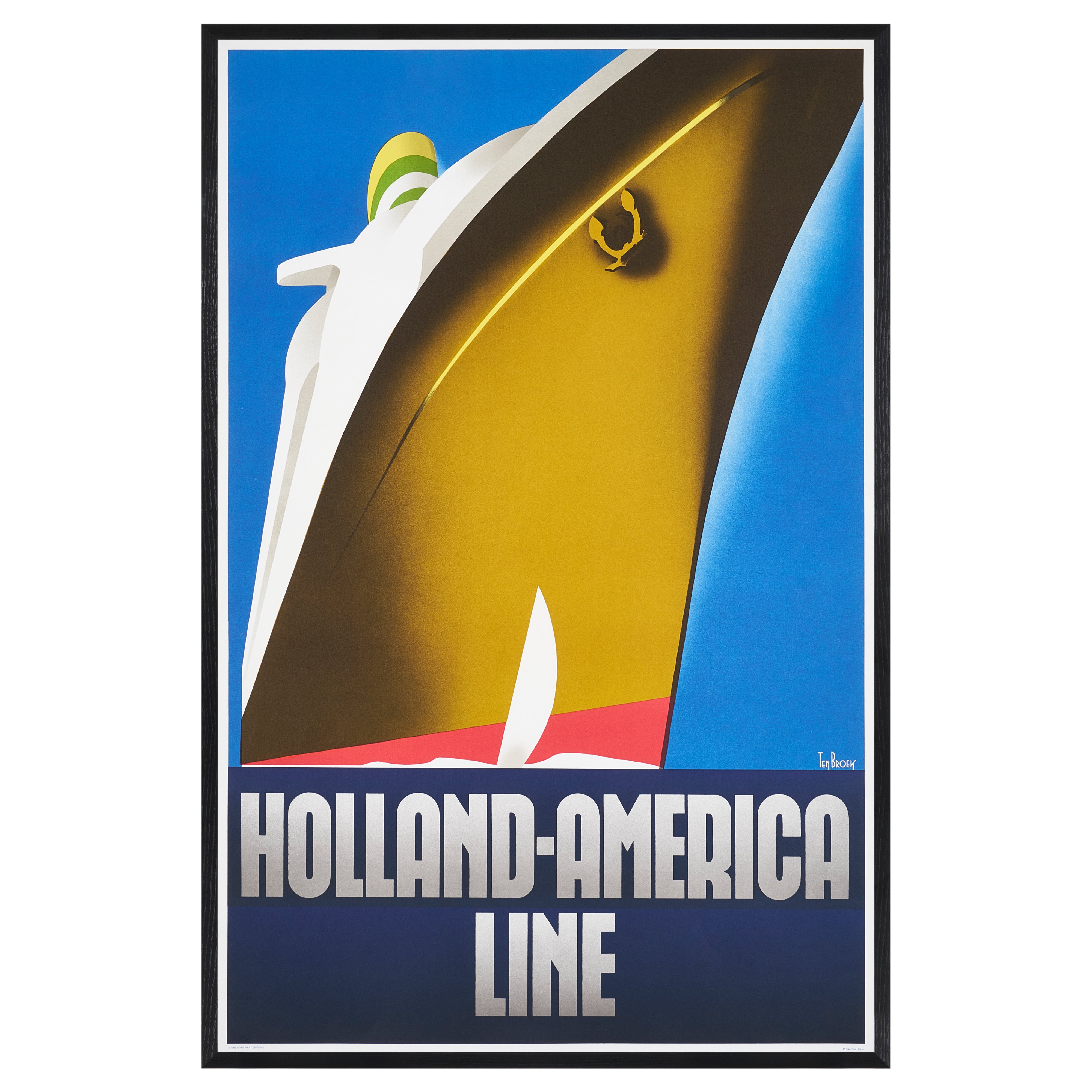 【限定10枚】HOLLAND-AMERICA LINE 1936 - SOHO PRINT EDITIONS 1982 / ウィレム・フレデリック・テン・ブローク