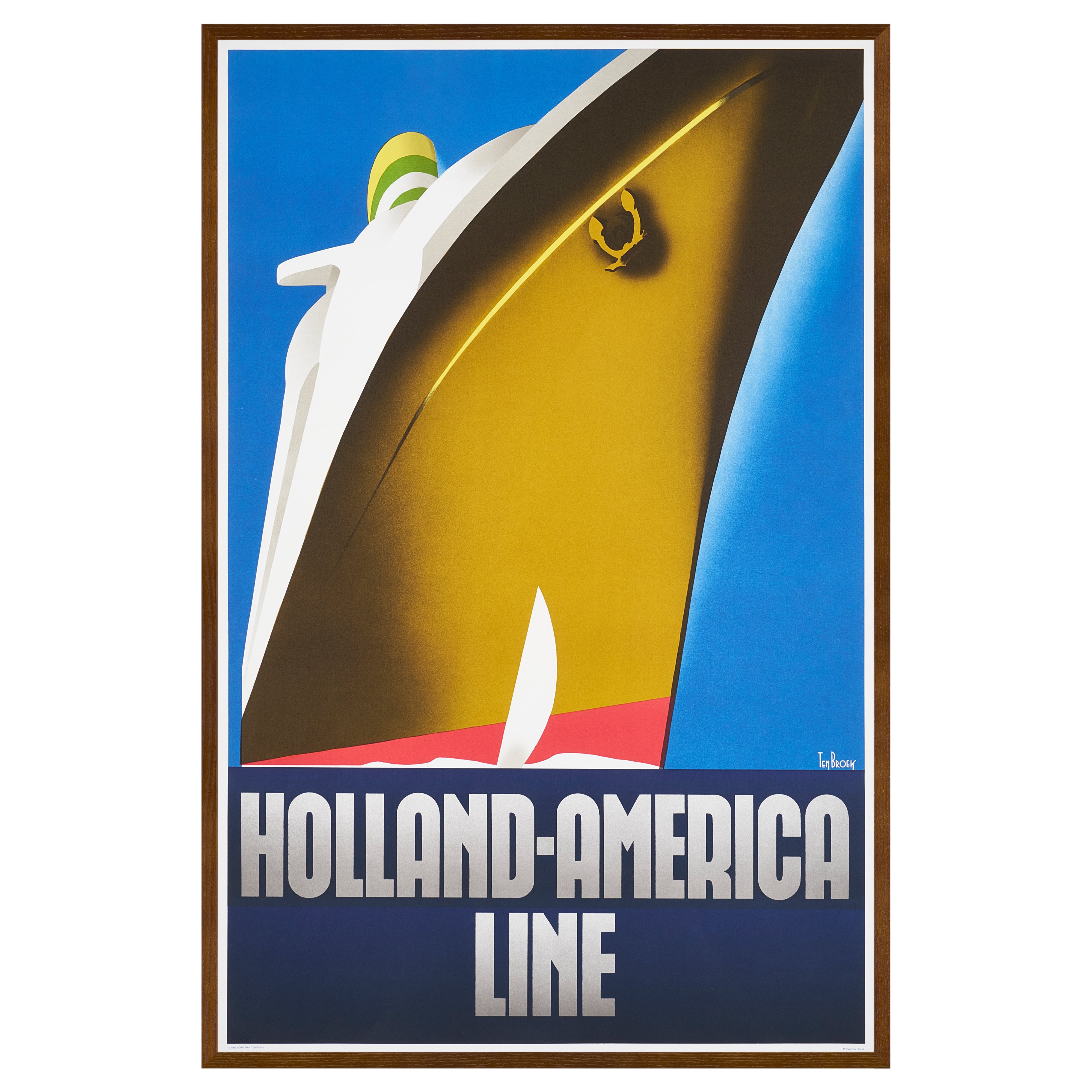 【限定10枚】HOLLAND-AMERICA LINE 1936 - SOHO PRINT EDITIONS 1982 / ウィレム・フレデリック・テン・ブローク