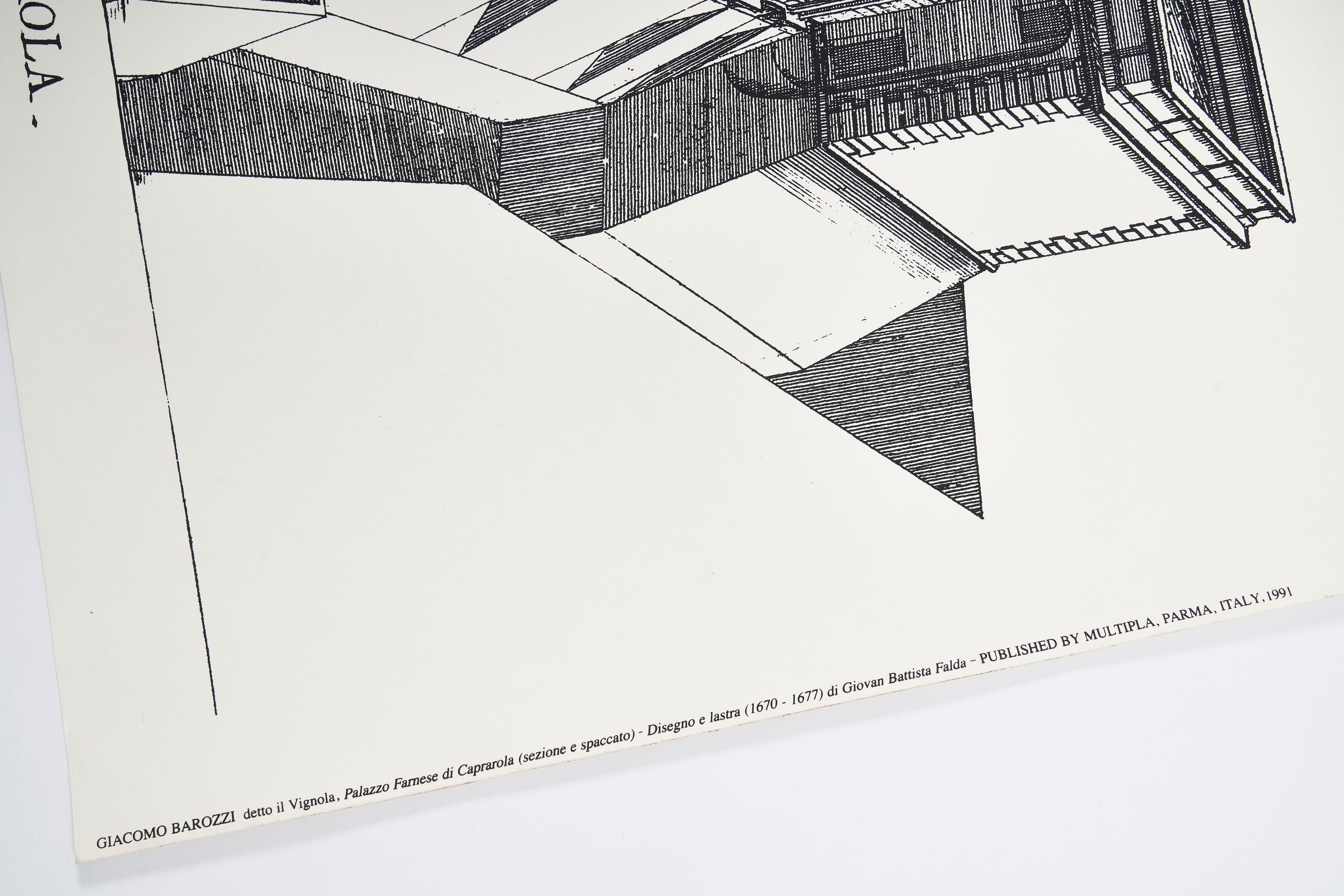 【限定10枚】Palazzo Farnese 1655 - MULTIPLA 1991 / ジョヴァンニ・バッティスタ・ファルダ