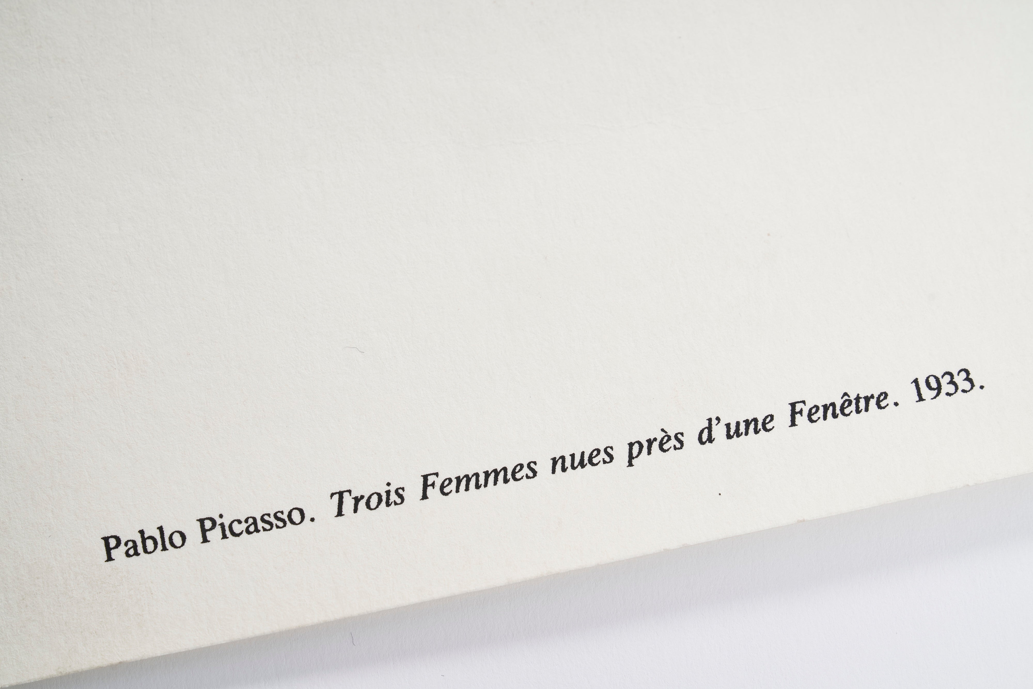 【限定10枚】Trois Femmes nues près d'une Fenêtre 1933 - MULTIPLA 1989 / パブロ・ピカソ