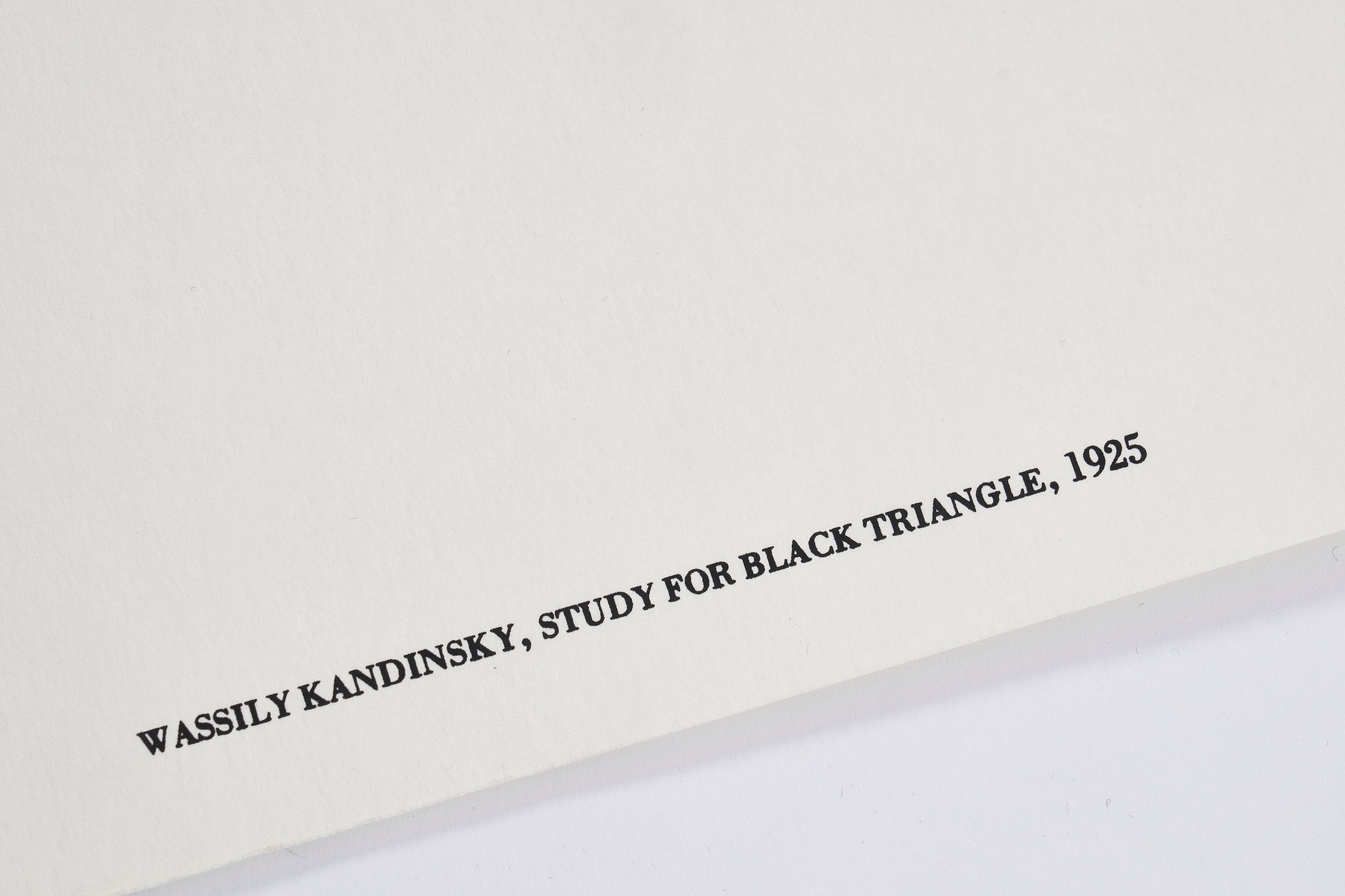 【限定5枚】Study for Black Triangle 1925 - MULTIPLA 1988 / ワシリー・カンディンスキー