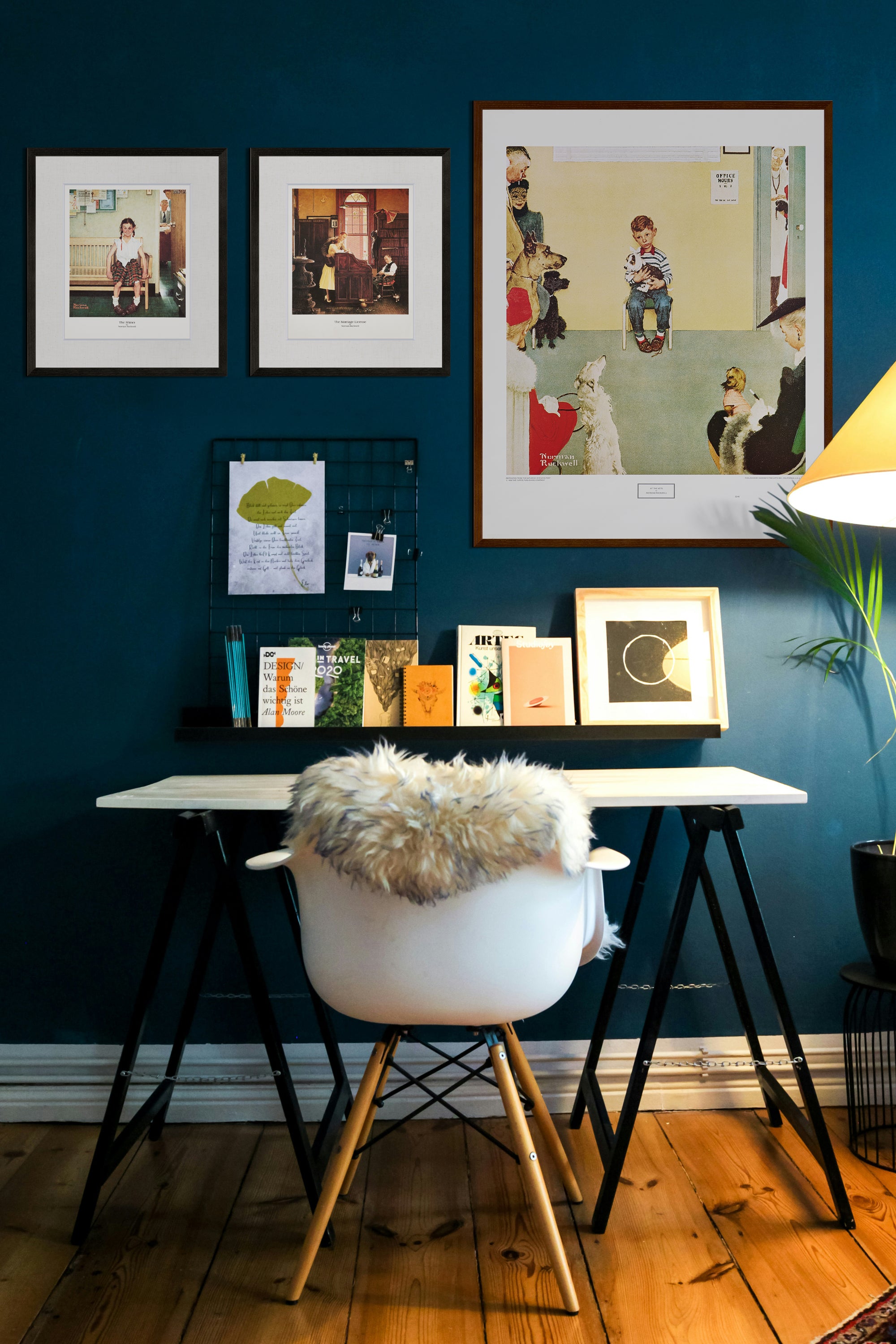 【限定10枚】At The Vets 1952 - CURTIS PUBLISHING 1980s / ノーマン・ロックウェル