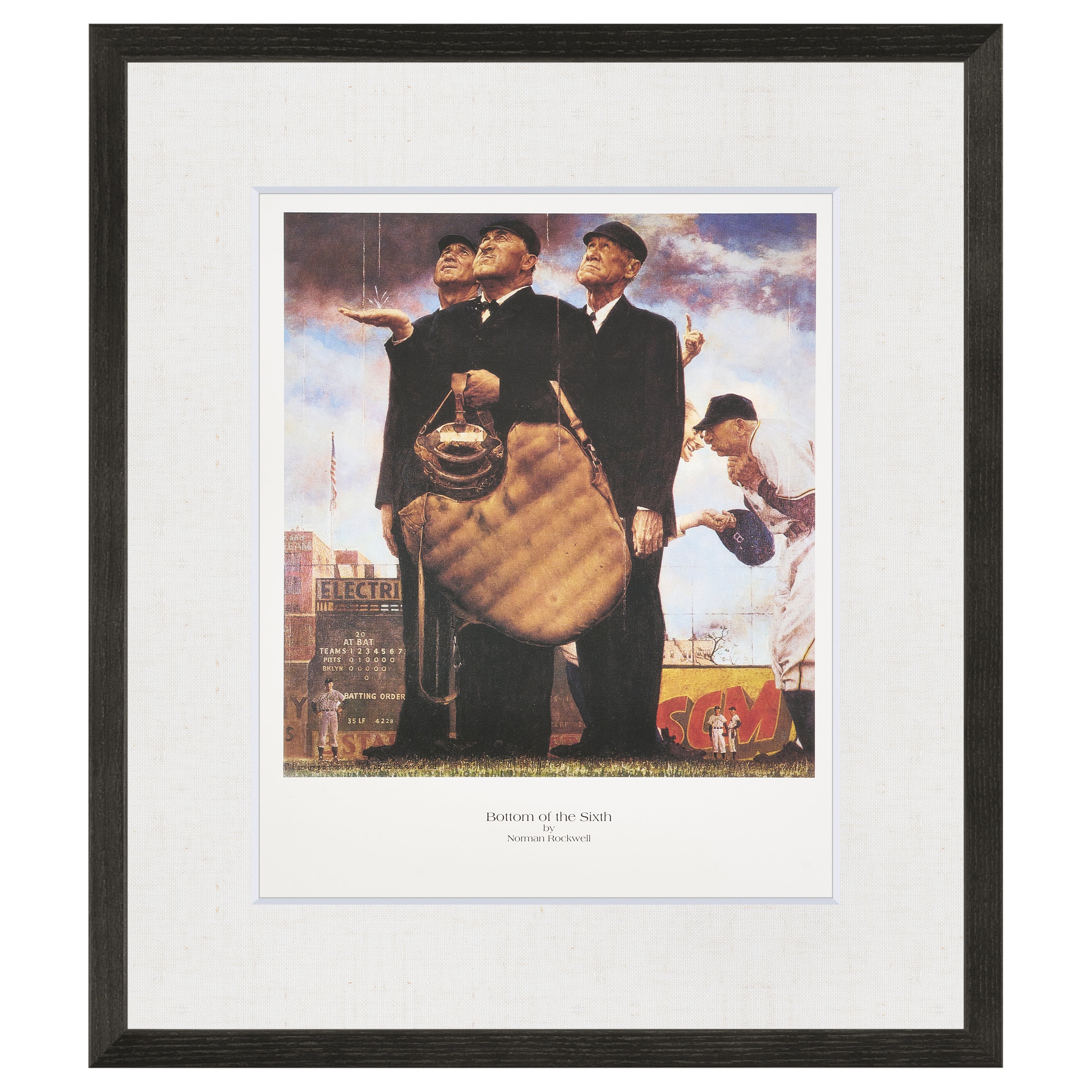 【限定10枚】Bottom of the Sixth 1949 - CURTIS PUBLISHING 1992 (Small) / ノーマン・ロックウェル
