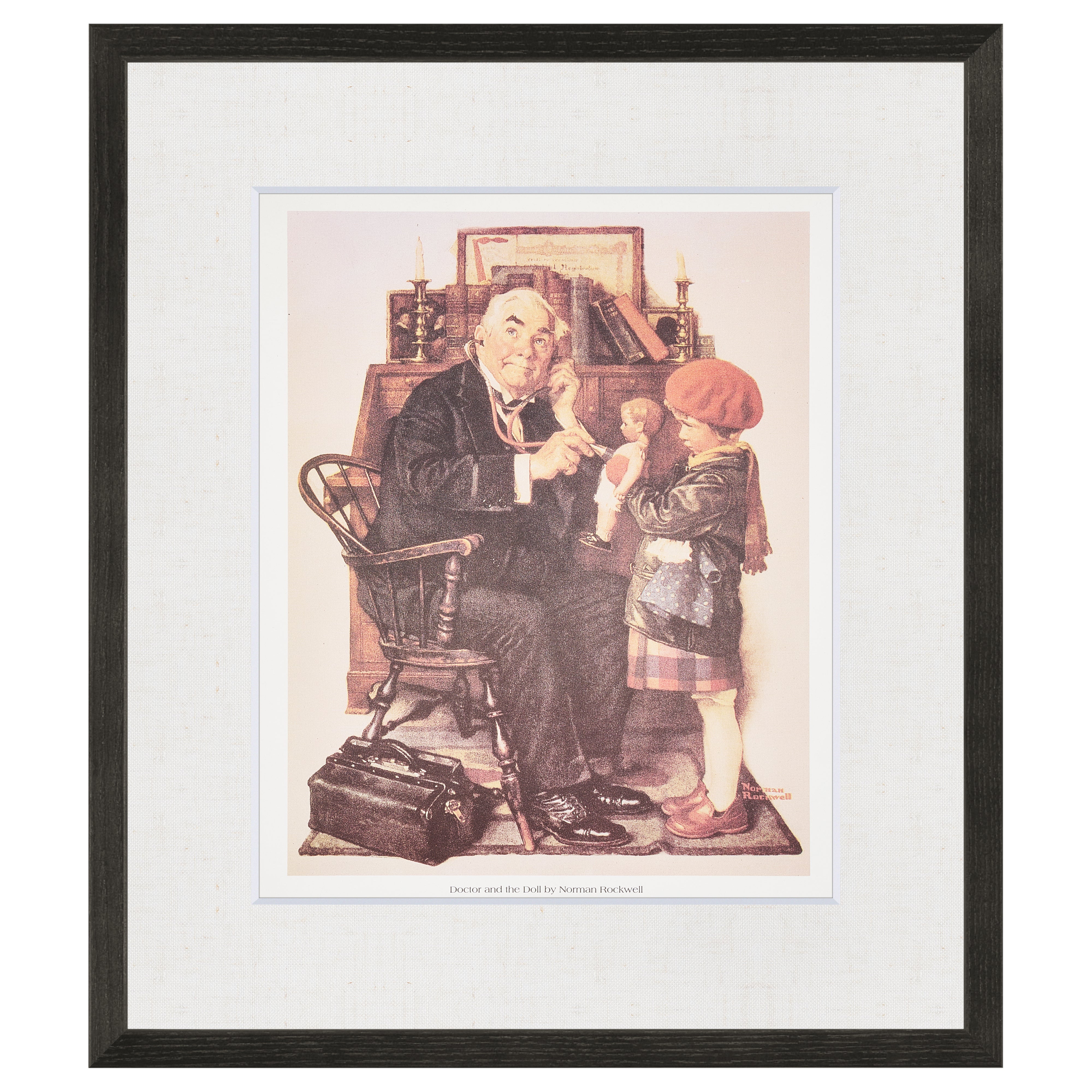 【限定10枚】Doctor and the Doll 1929 - CURTIS PUBLISHING 1992 / ノーマン・ロックウェル