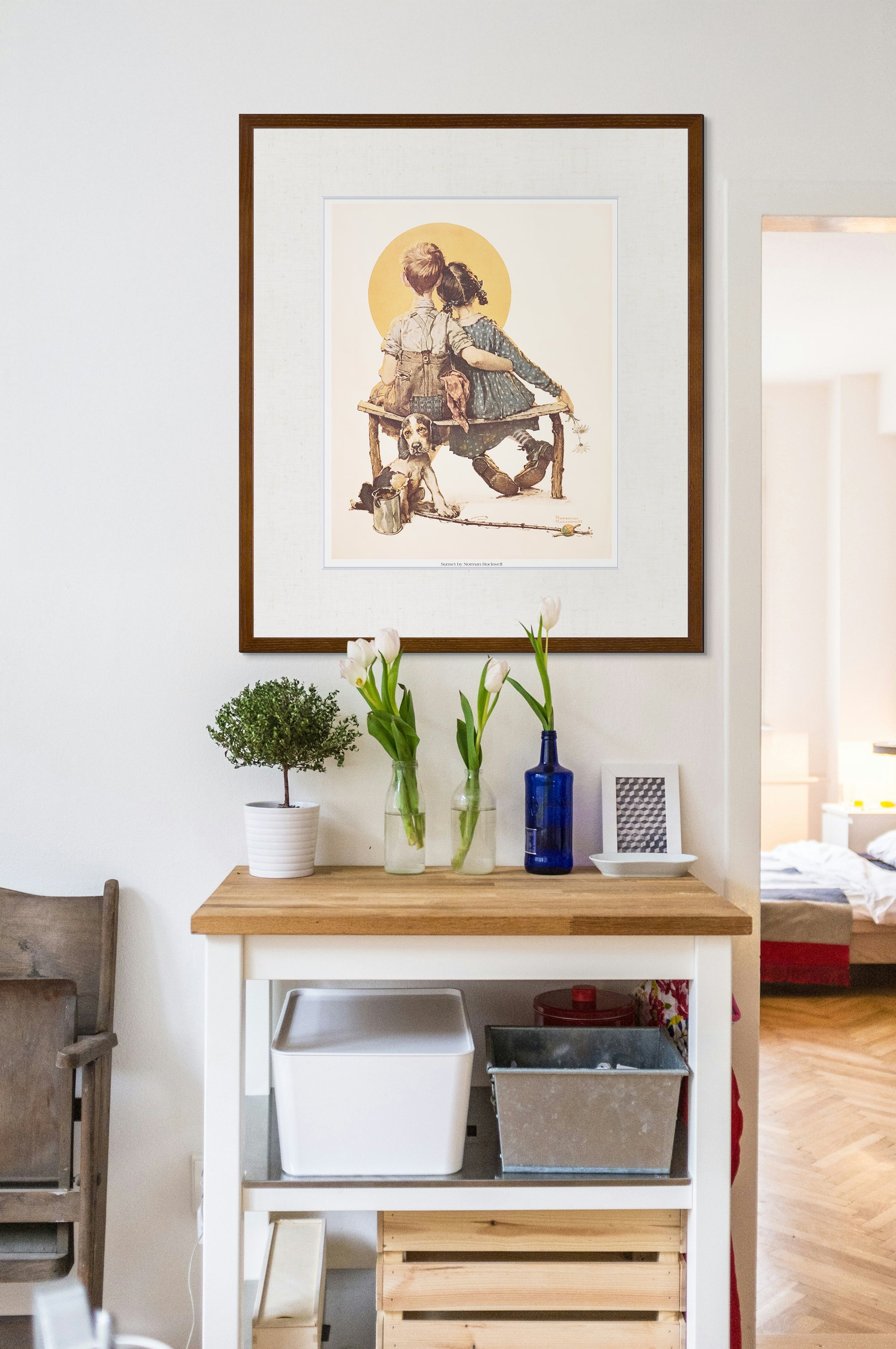 【限定10枚】Sunset 1926 - CURTIS PUBLISHING 1992 (Big) / ノーマン・ロックウェル