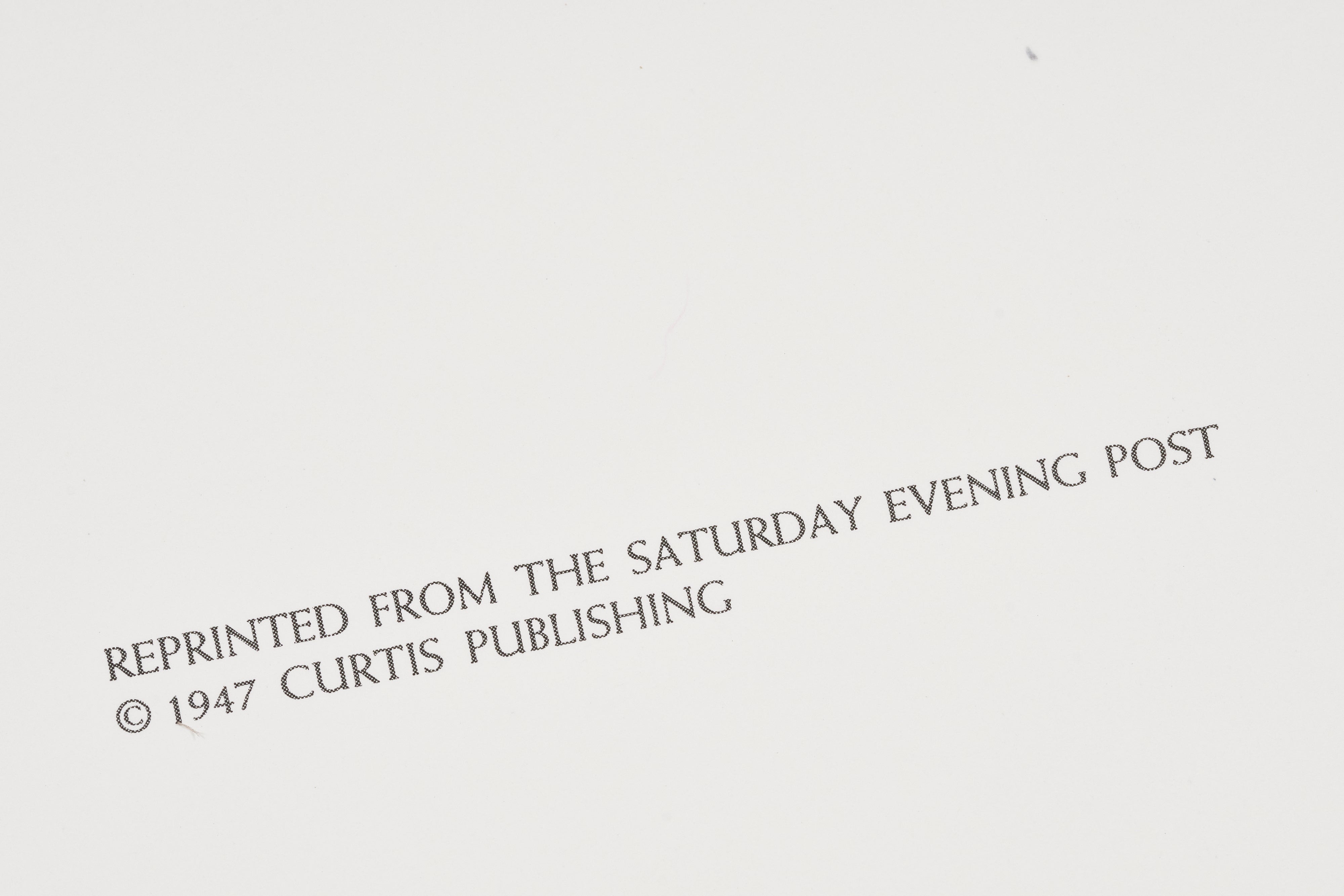 【限定5枚】The Outing 1947 - HADDAD’S FINE ARTS 1980s / ノーマン・ロックウェル