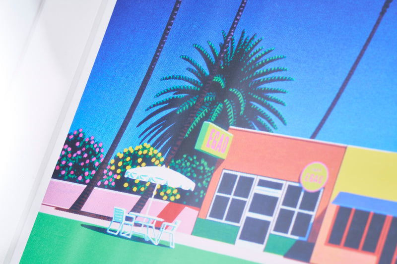 【購入特典付】City Vibes, Coastal Tides Ⅱ 版画額装品 直筆サイン入り / 永井 博 ＜限定エディション数：100枚＞