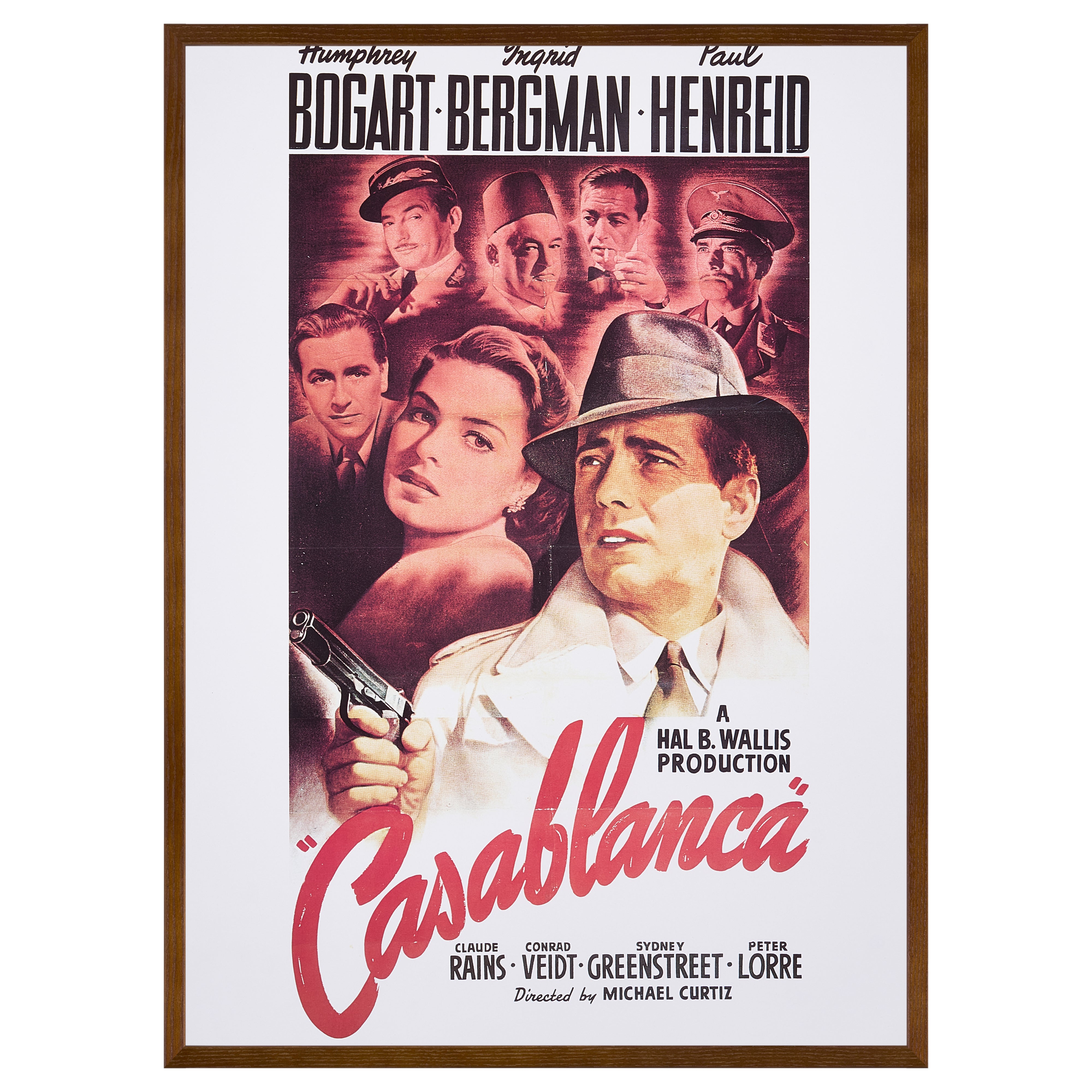 【限定5枚】Casablanca（カサブランカ） 1942 - PORTAL PUBLICATIONS 1970 / 映画ポスター