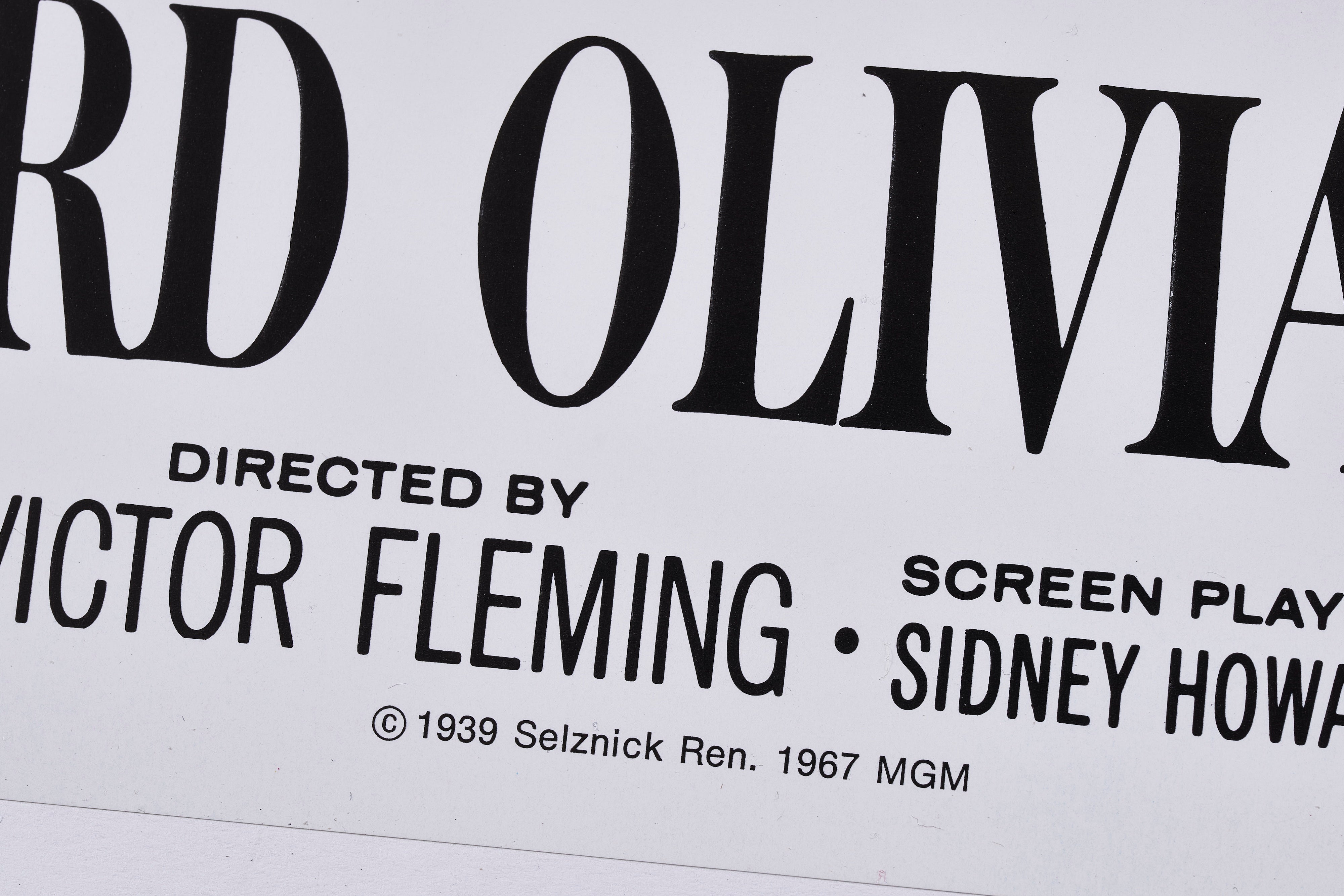 【限定2枚】GONE WITH THE WIND（風と共に去りぬ） 1939 - PORTAL PUBLICATIONS 1976 / 映画ポスター