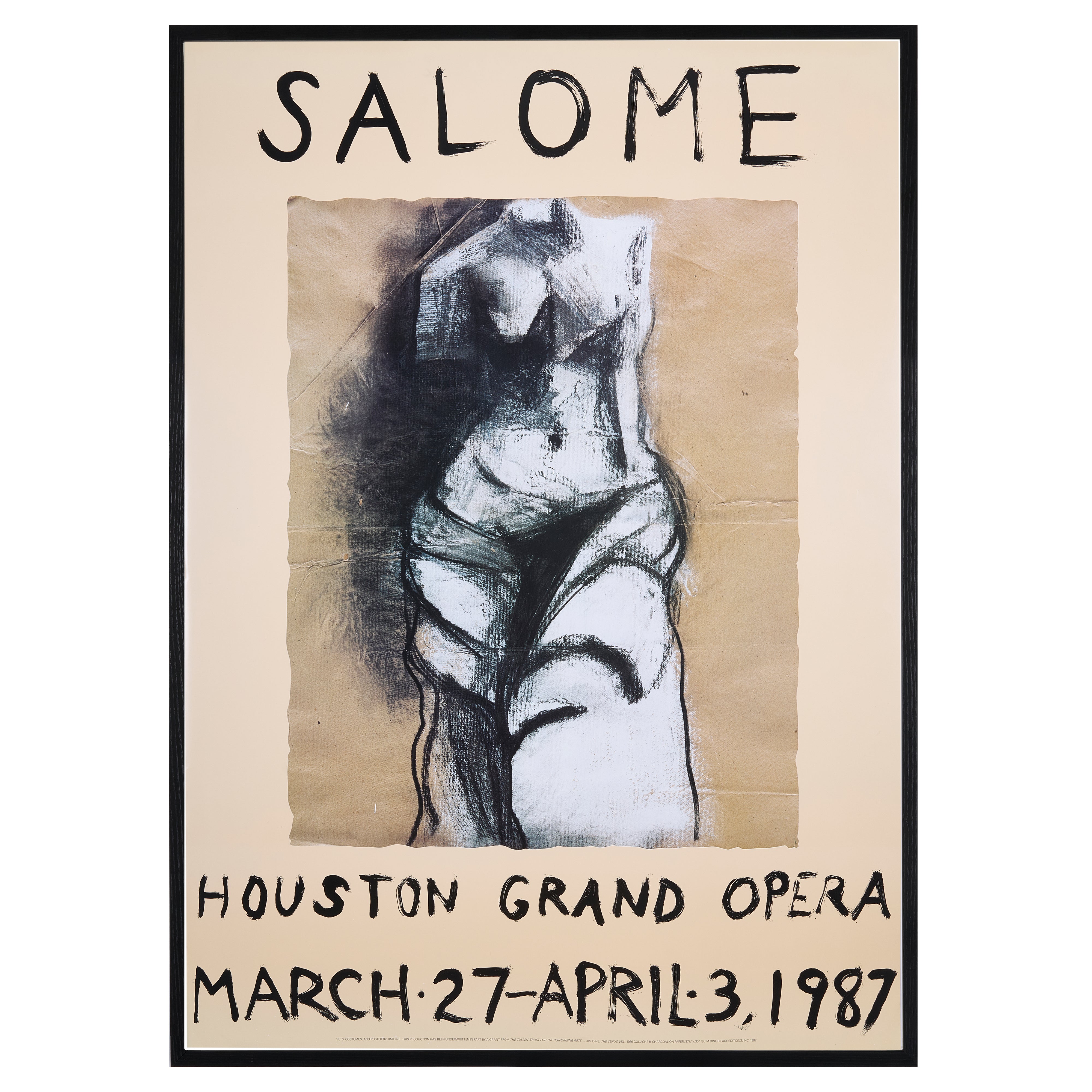 【限定10枚】 The Venus Veuil 1986 - "SALOME" HOUSTON GRAND OPERA 1987 / ジム・ダイン