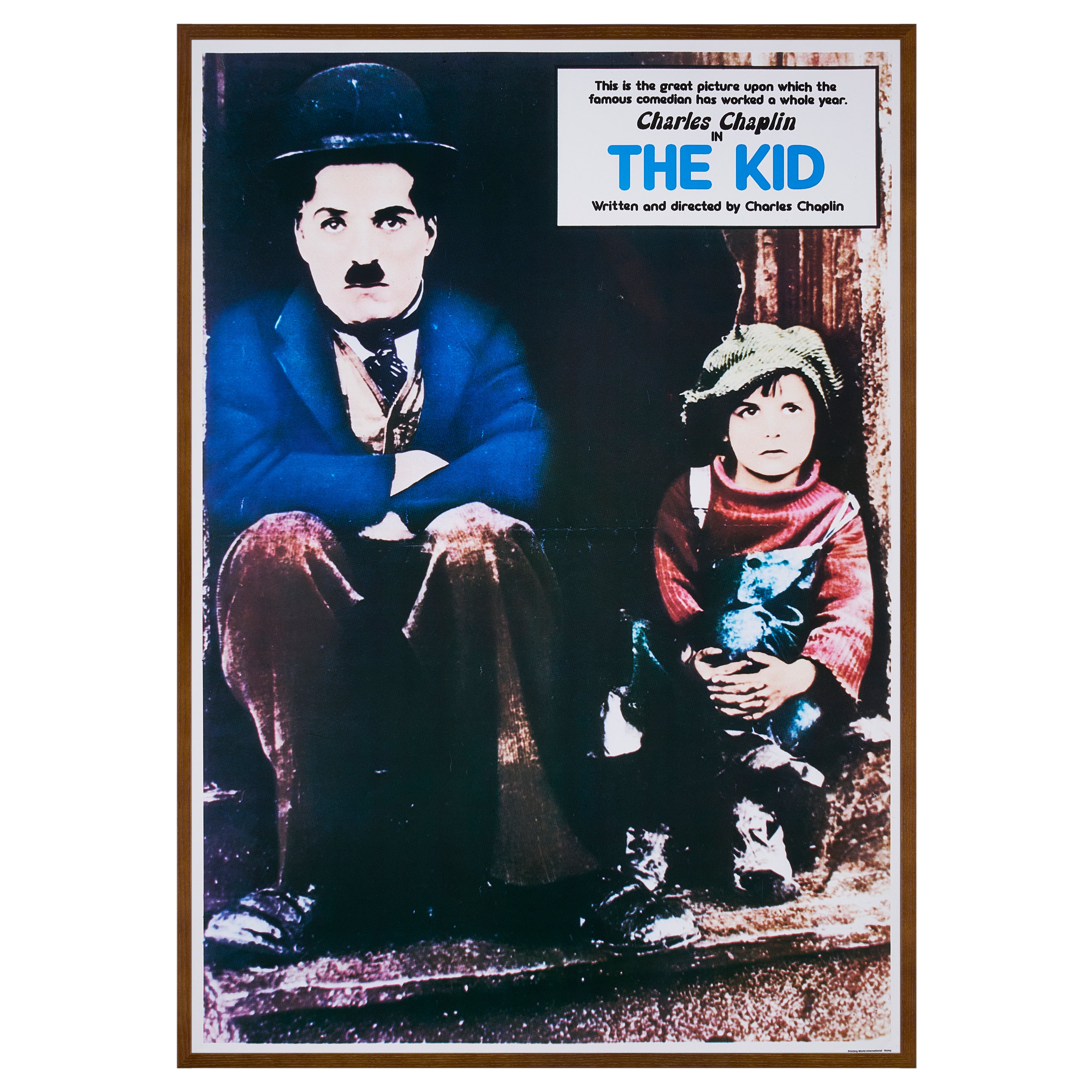 【限定2枚】THE KID（キッド） 1921 - Printed in 1990s / 映画ポスター