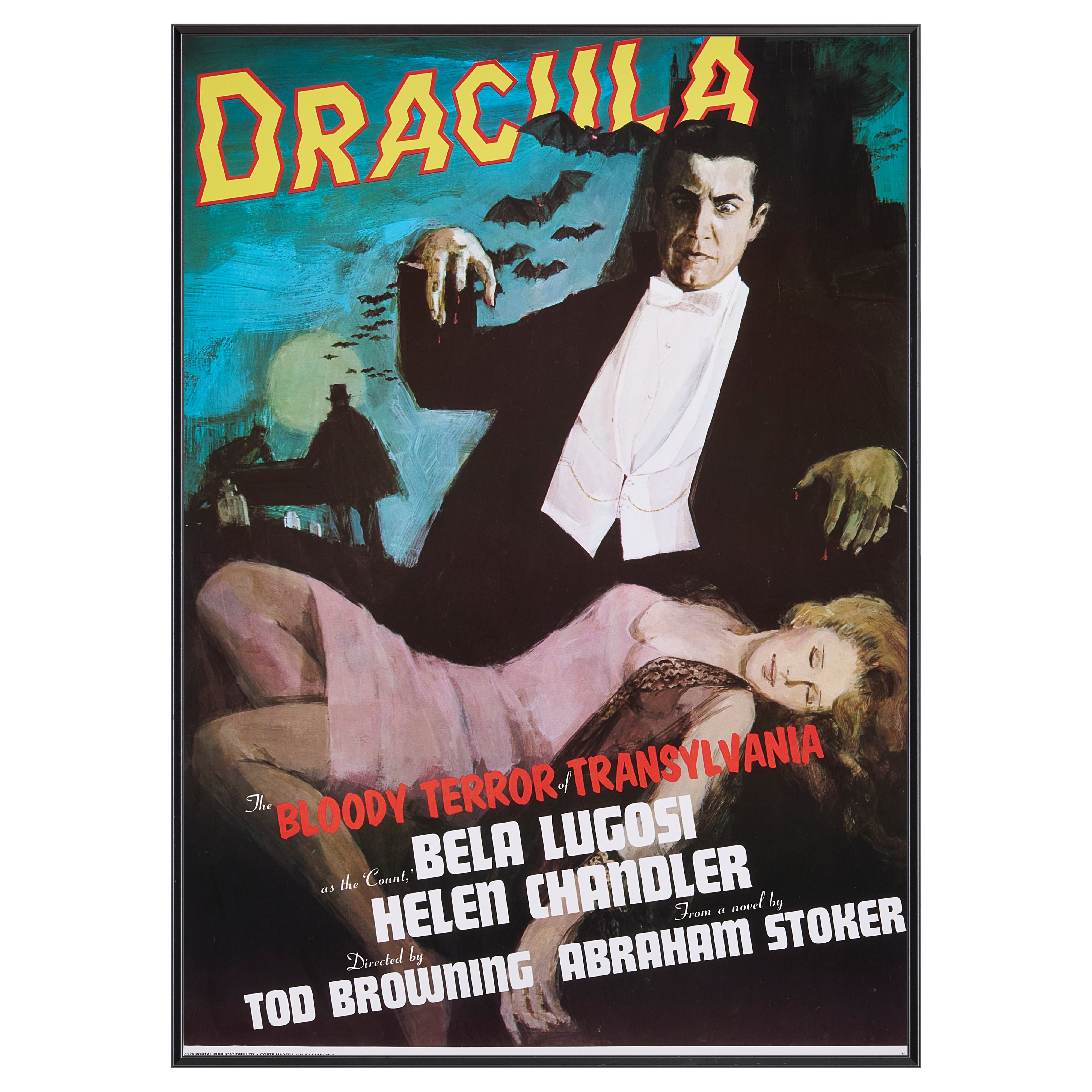 【限定5枚】DRACULA（魔人ドラキュラ） 1931 - PORTAL PUBLICATIONS 1976 / 映画ポスター