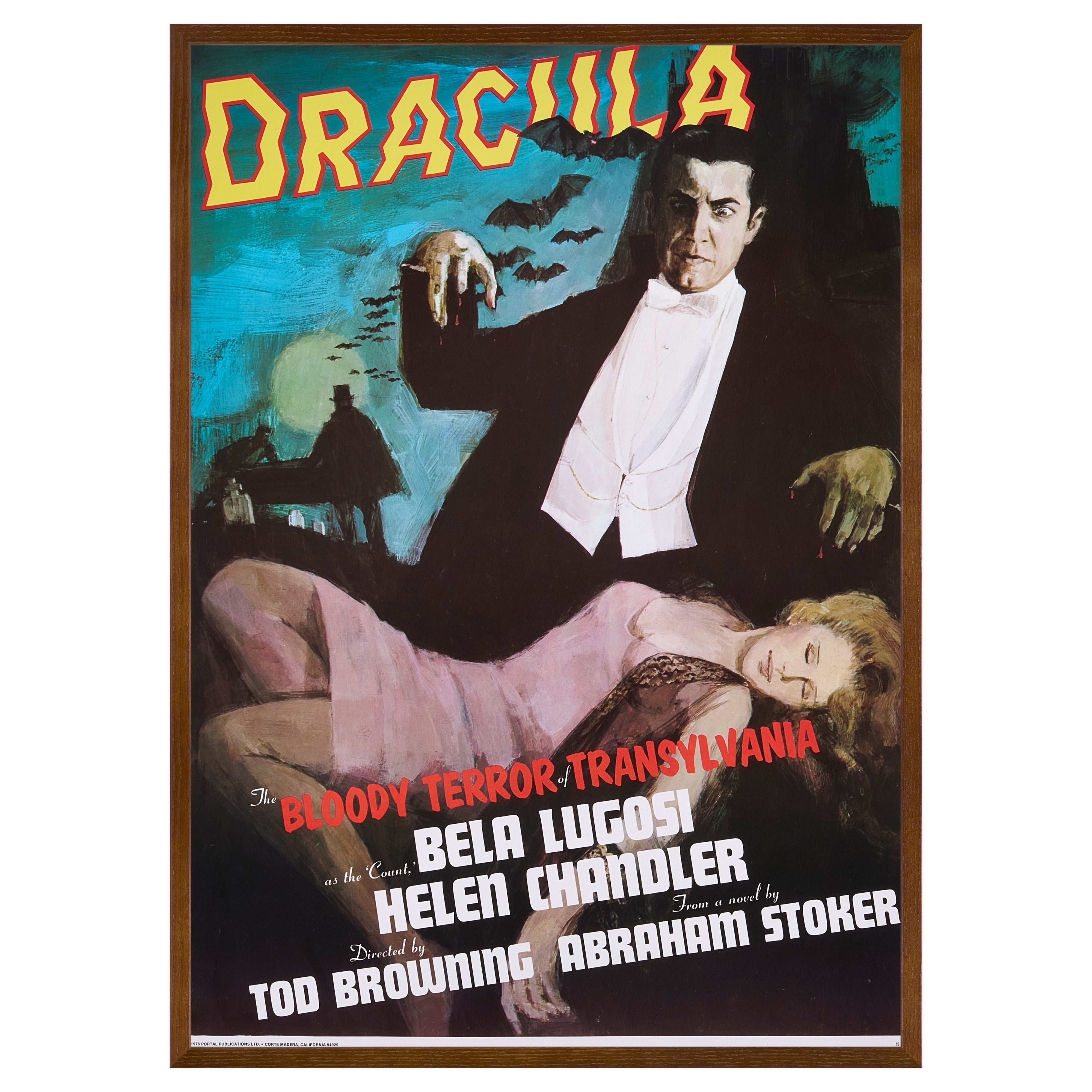 【限定5枚】DRACULA（魔人ドラキュラ） 1931 - PORTAL PUBLICATIONS 1976 / 映画ポスター