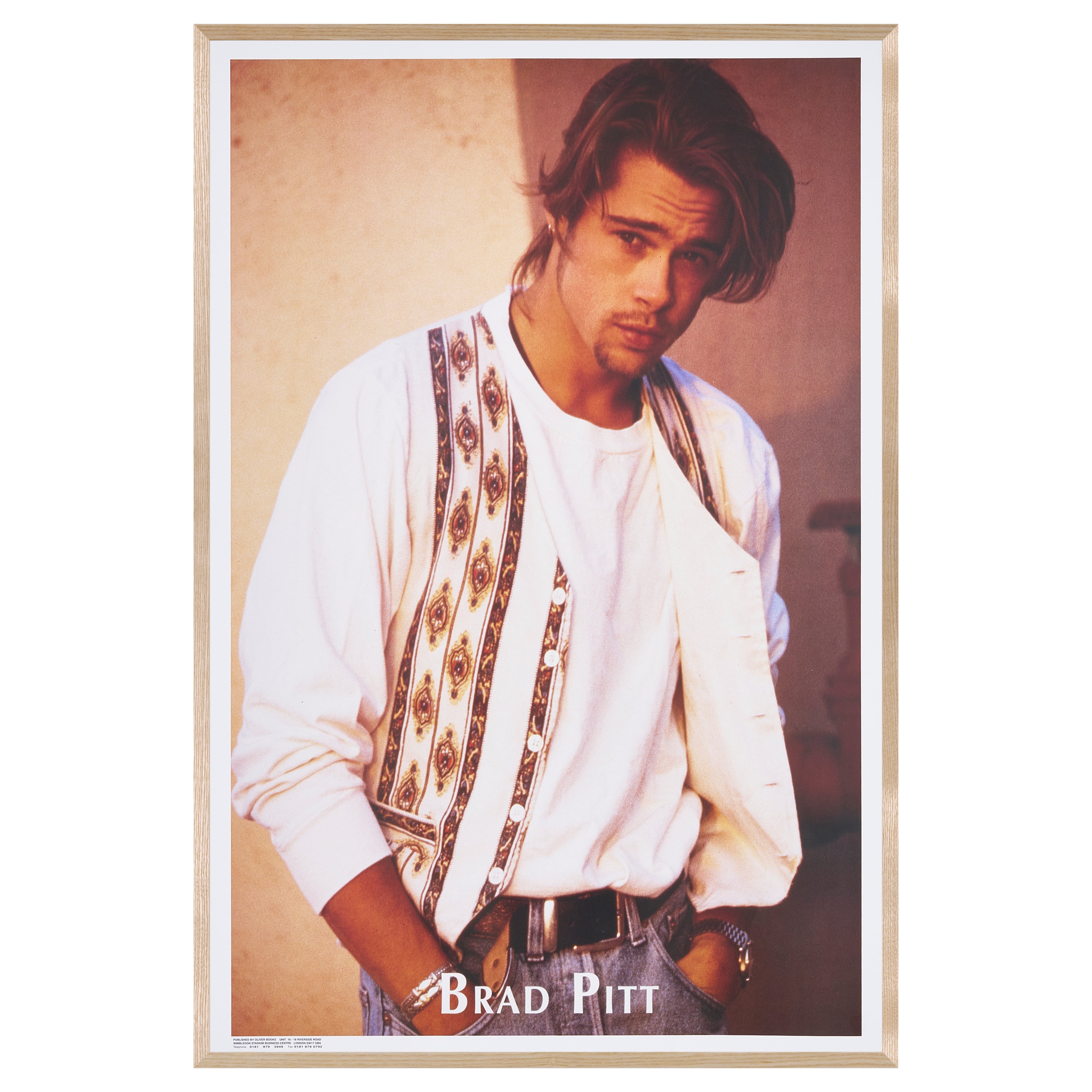 【限定10枚】Brad Pitt（ブラッド・ピット） 1990s / 俳優ポスター