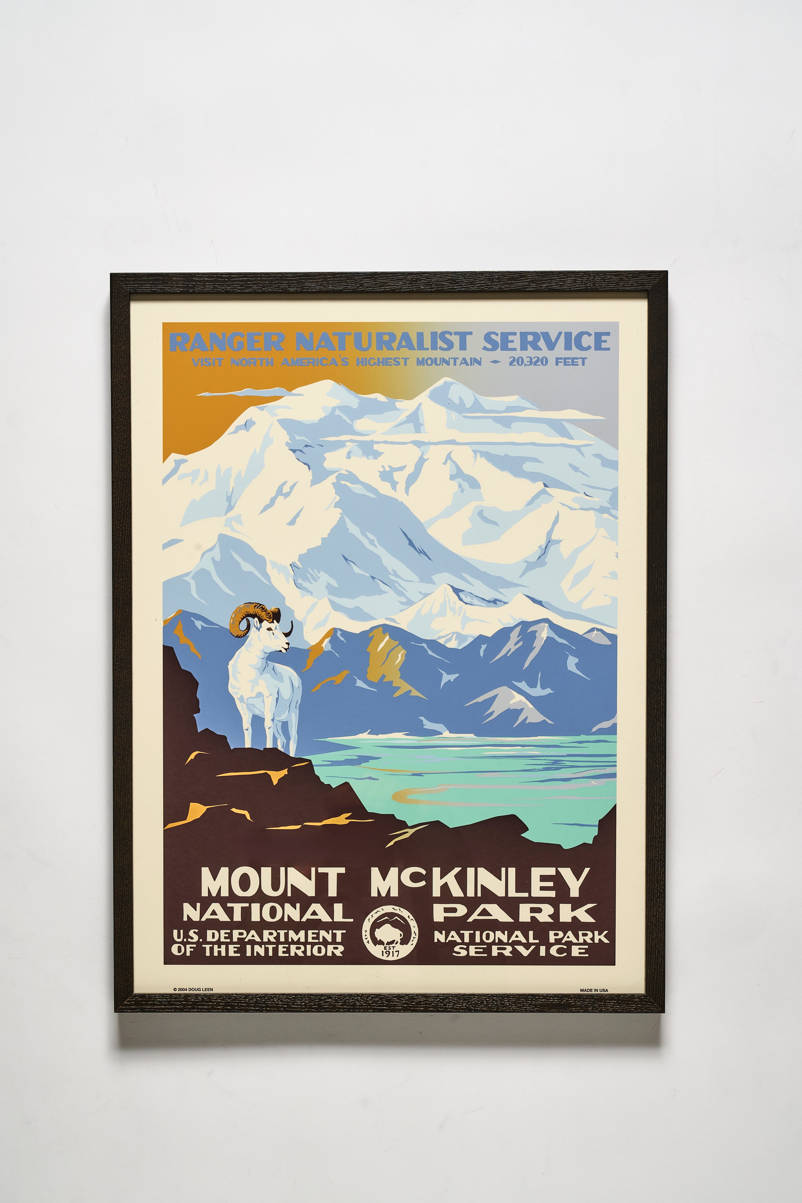 DENALI NATIONAL PARK MOUNT McKINLEY / アメリカ国立公園ポスター