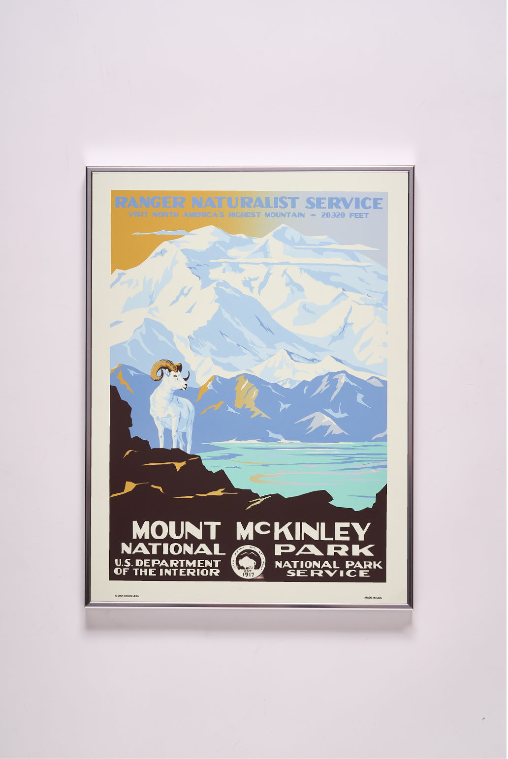 DENALI NATIONAL PARK MOUNT McKINLEY / アメリカ国立公園ポスター