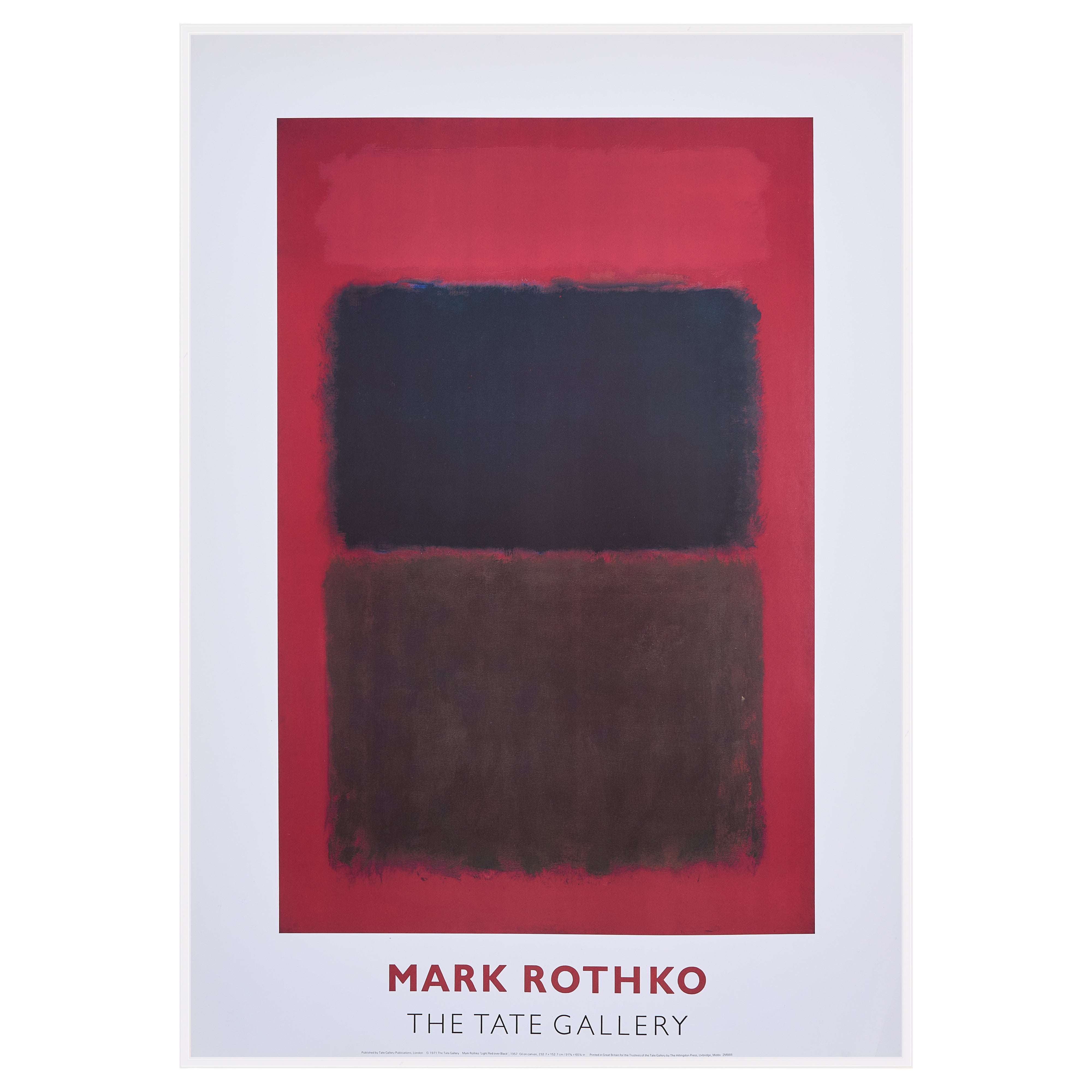 【限定10枚】Mark Rothko - THE TATE GALLERY 1971 / マーク・ロスコ