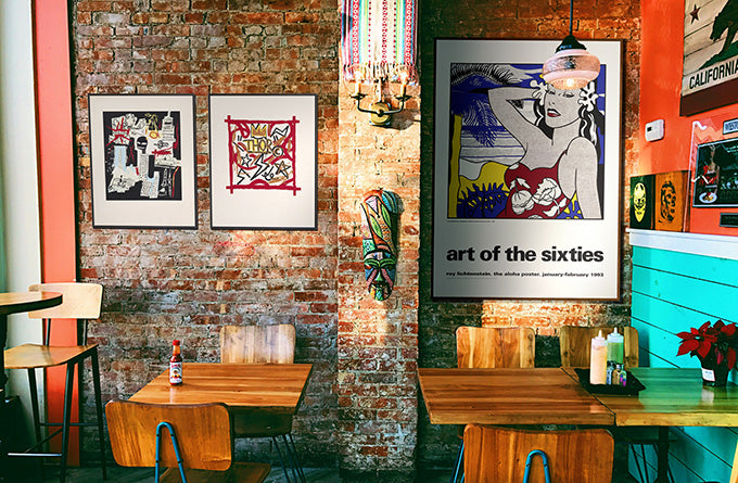 アートのある部屋の画像