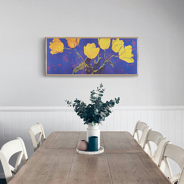 アートのある部屋の画像