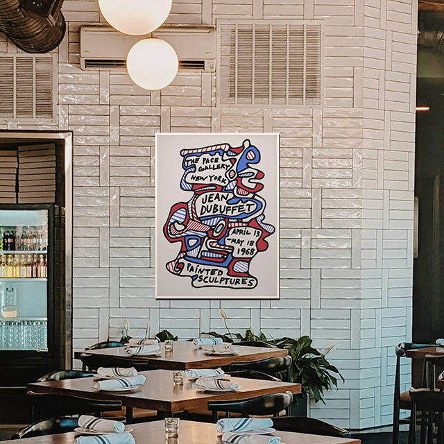 アートのある部屋の画像