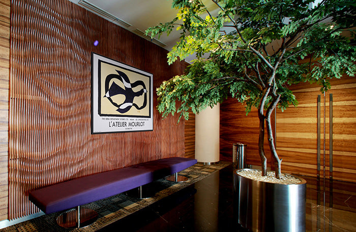 アートのあるエントランスの画像