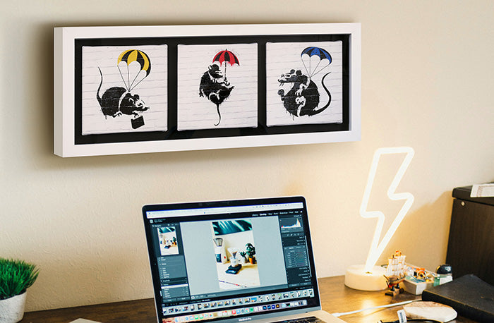 アートのある部屋の画像