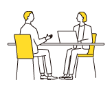 ヒアリングをする画像